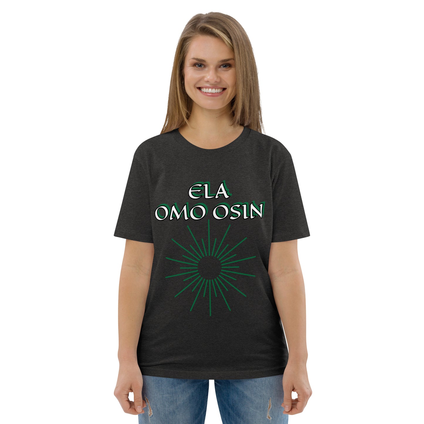 ELA Omo Osin Aje-Ju-Ogun Incognito Unisex organic cotton t-shirt