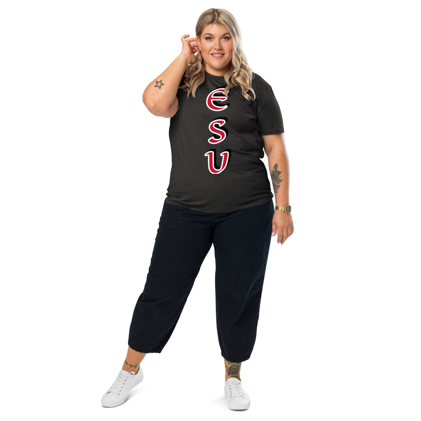 Esu vertical 4 Unisex organic cotton t-shirt