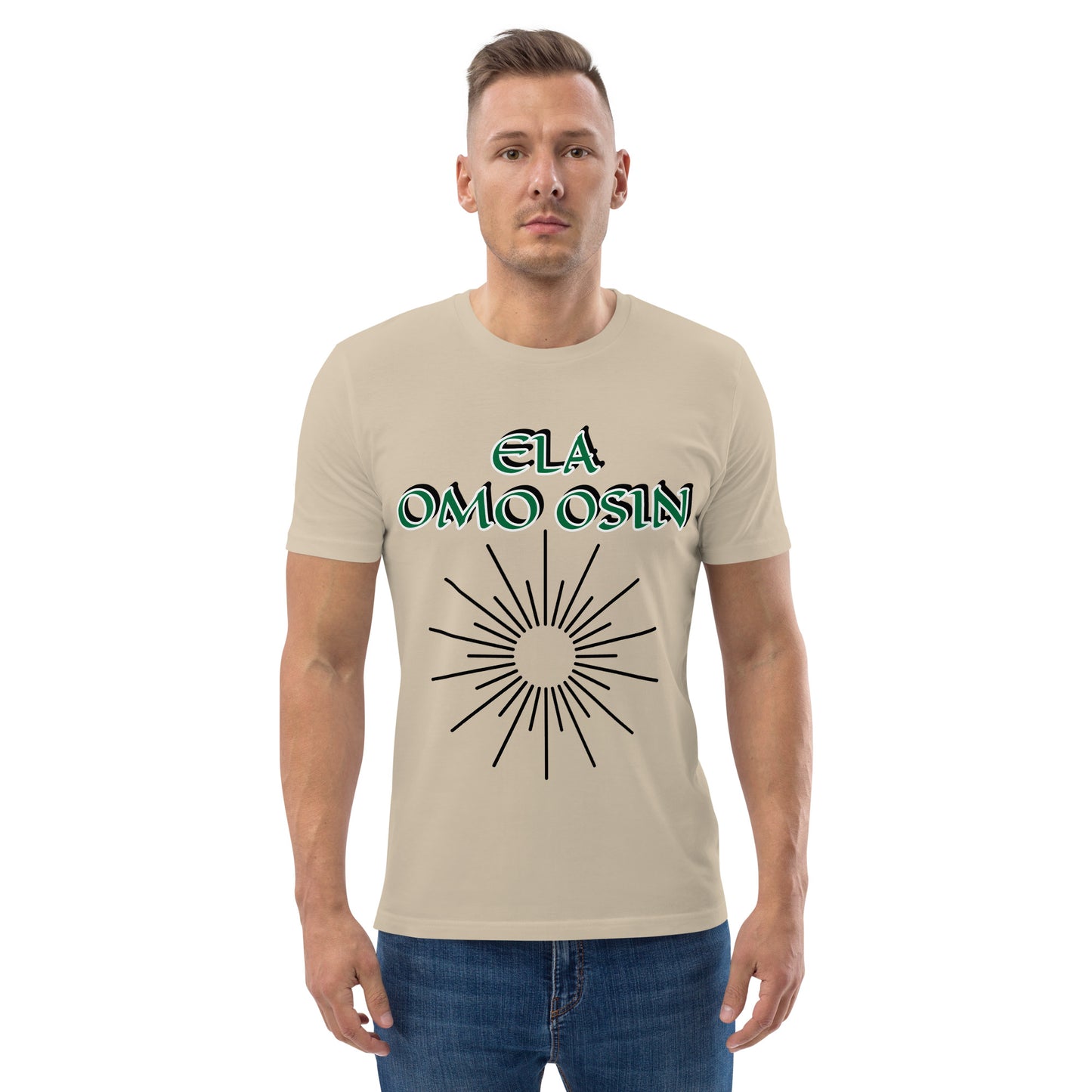 ELA Omo Osin Aje-Ju-Ogun Unisex organic cotton t-shirt