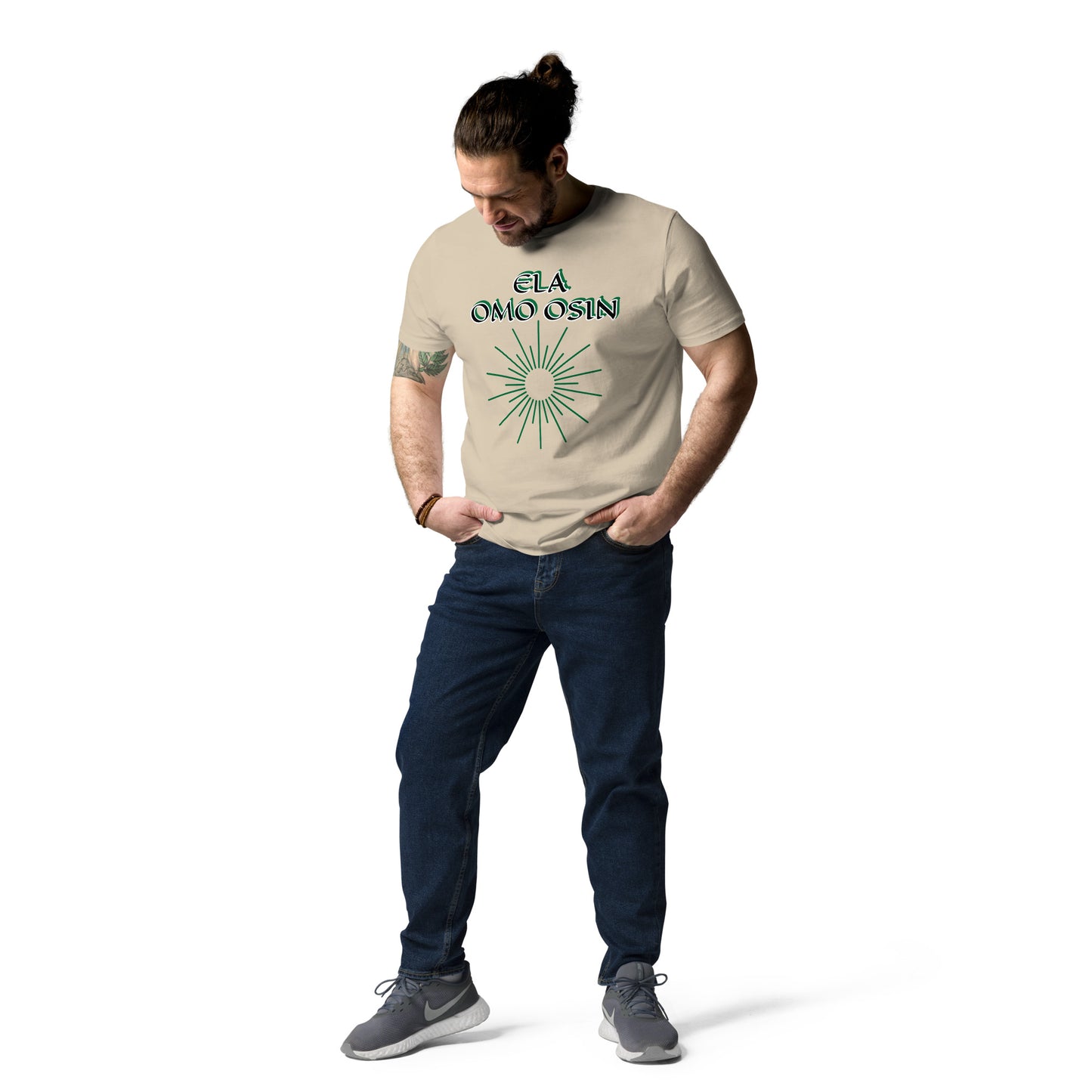 ELA Omo Osin Aje-Ju-Ogun Reverse Unisex organic cotton t-shirt