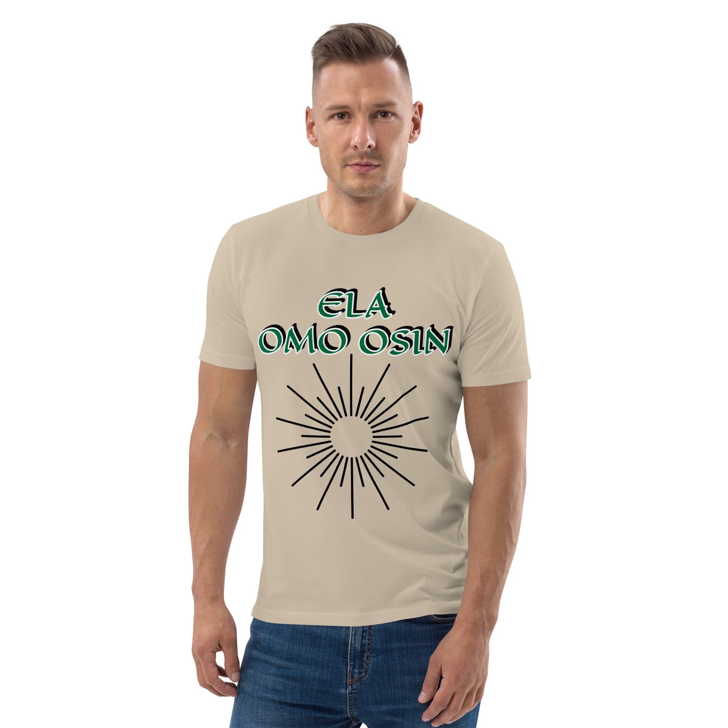 ELA Omo Osin Aje-Ju-Ogun Unisex organic cotton t-shirt