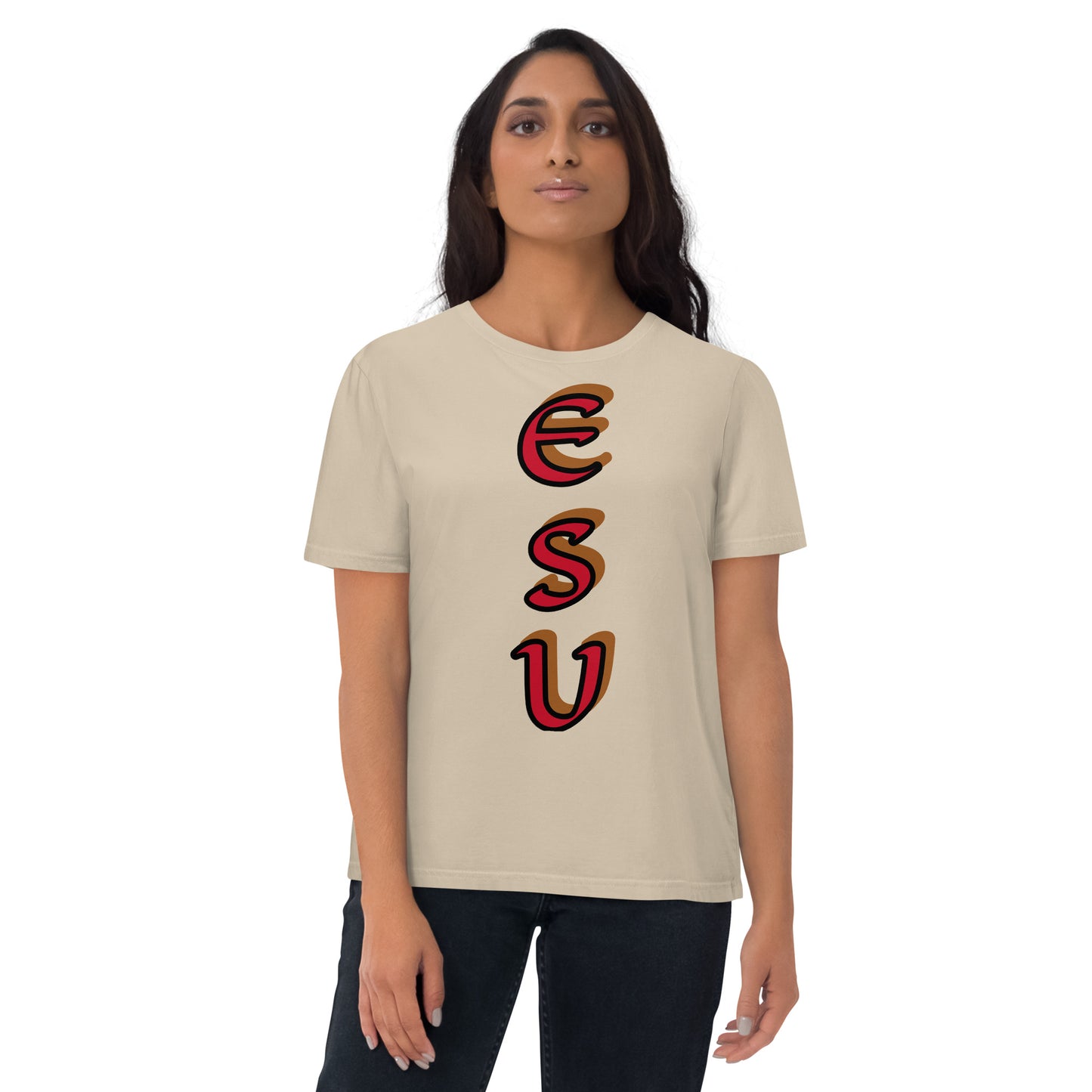 Esu vertical 1 Unisex organic cotton t-shirt