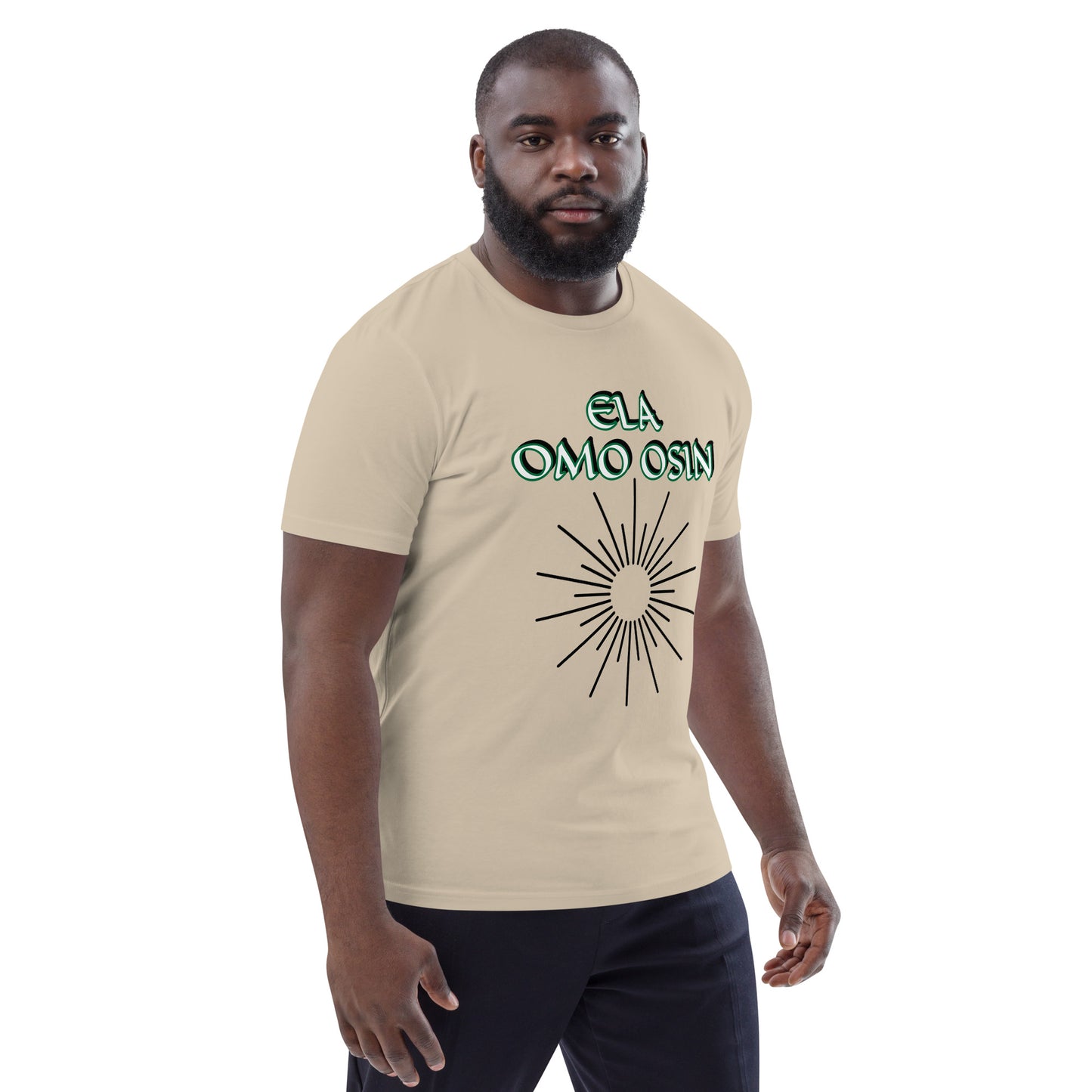 ELA Omo Osin Aje-Ju-Ogun Incognito Reverse Unisex organic cotton t-shirt