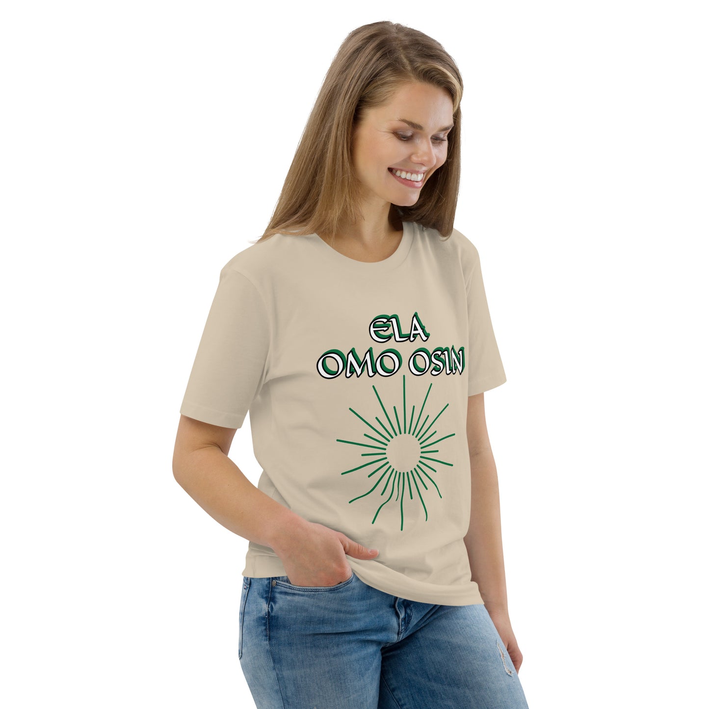 ELA Omo Osin Aje-Ju-Ogun Incognito Unisex organic cotton t-shirt