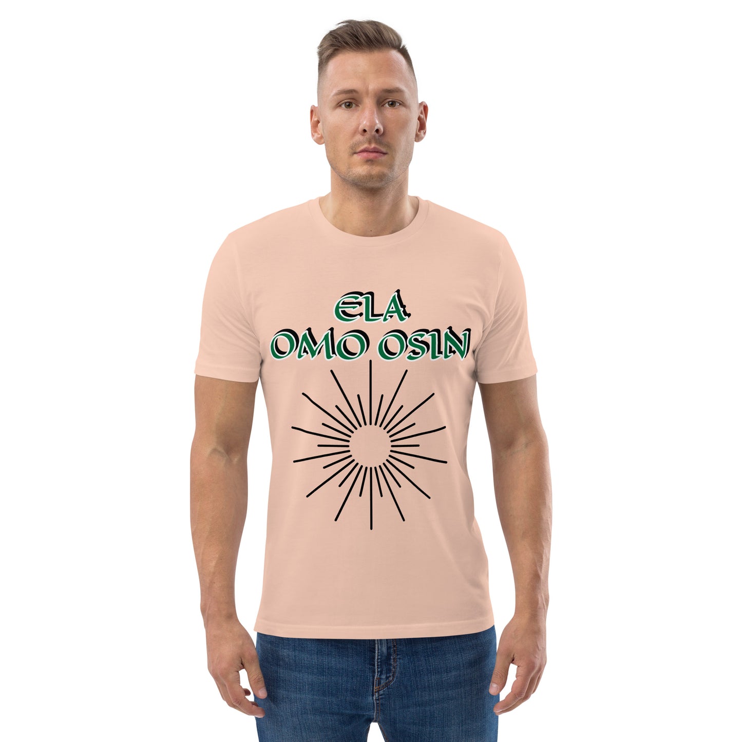 ELA Omo Osin Aje-Ju-Ogun Unisex organic cotton t-shirt
