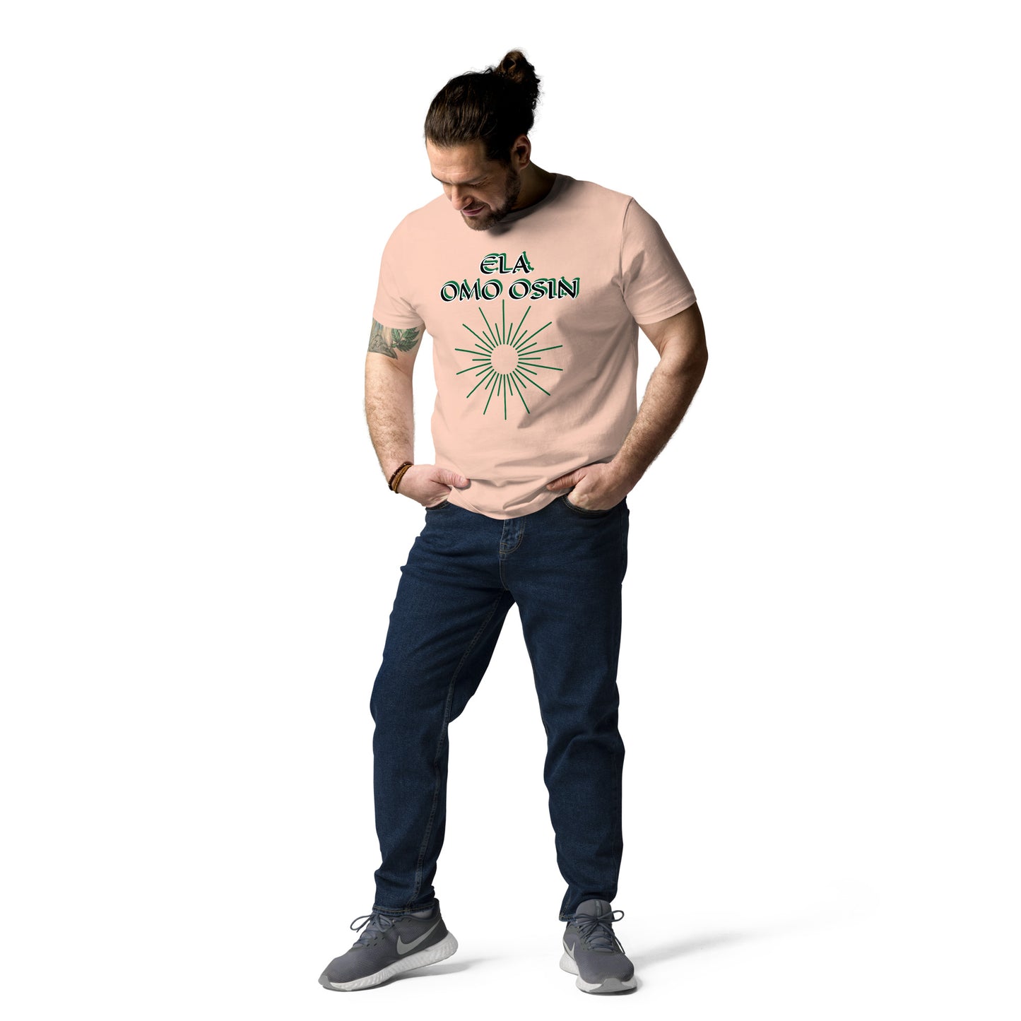 ELA Omo Osin Aje-Ju-Ogun Reverse Unisex organic cotton t-shirt