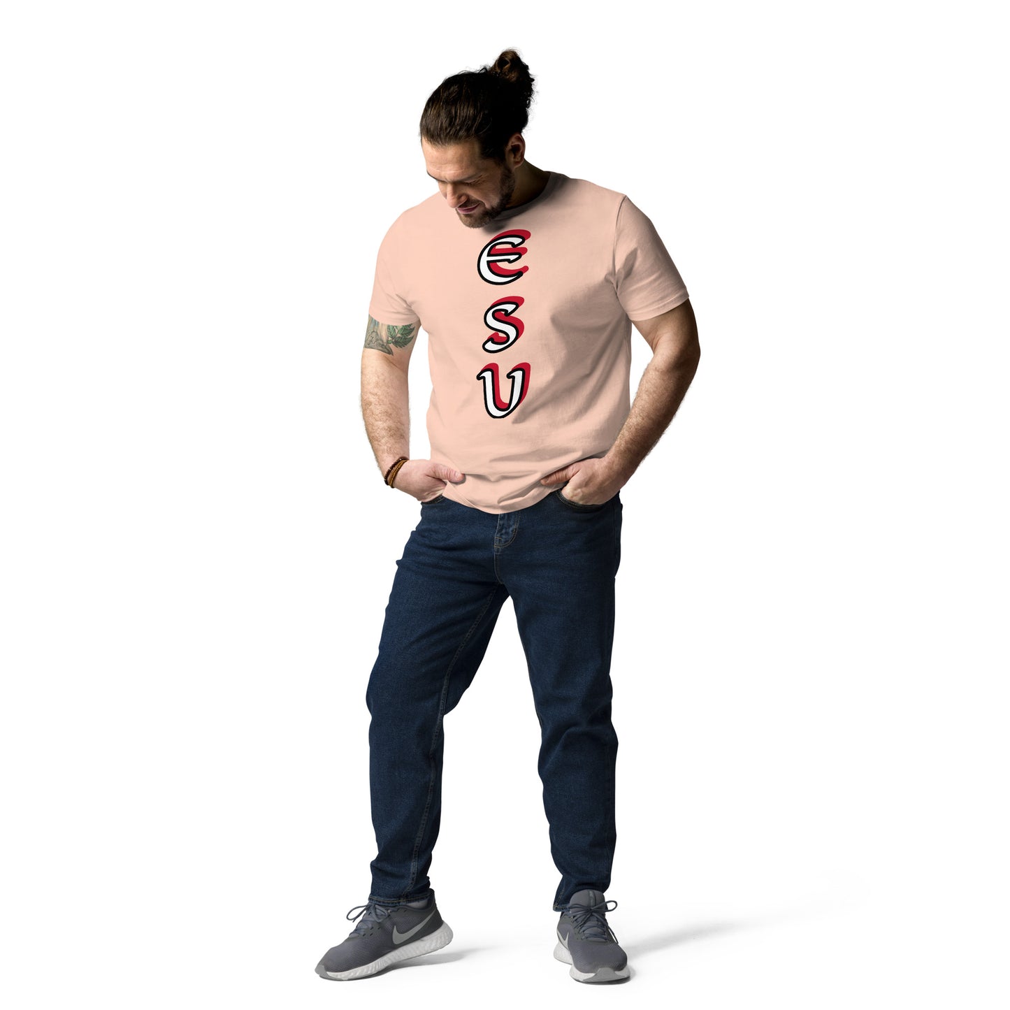 Esu vertical 2 Unisex organic cotton t-shirt