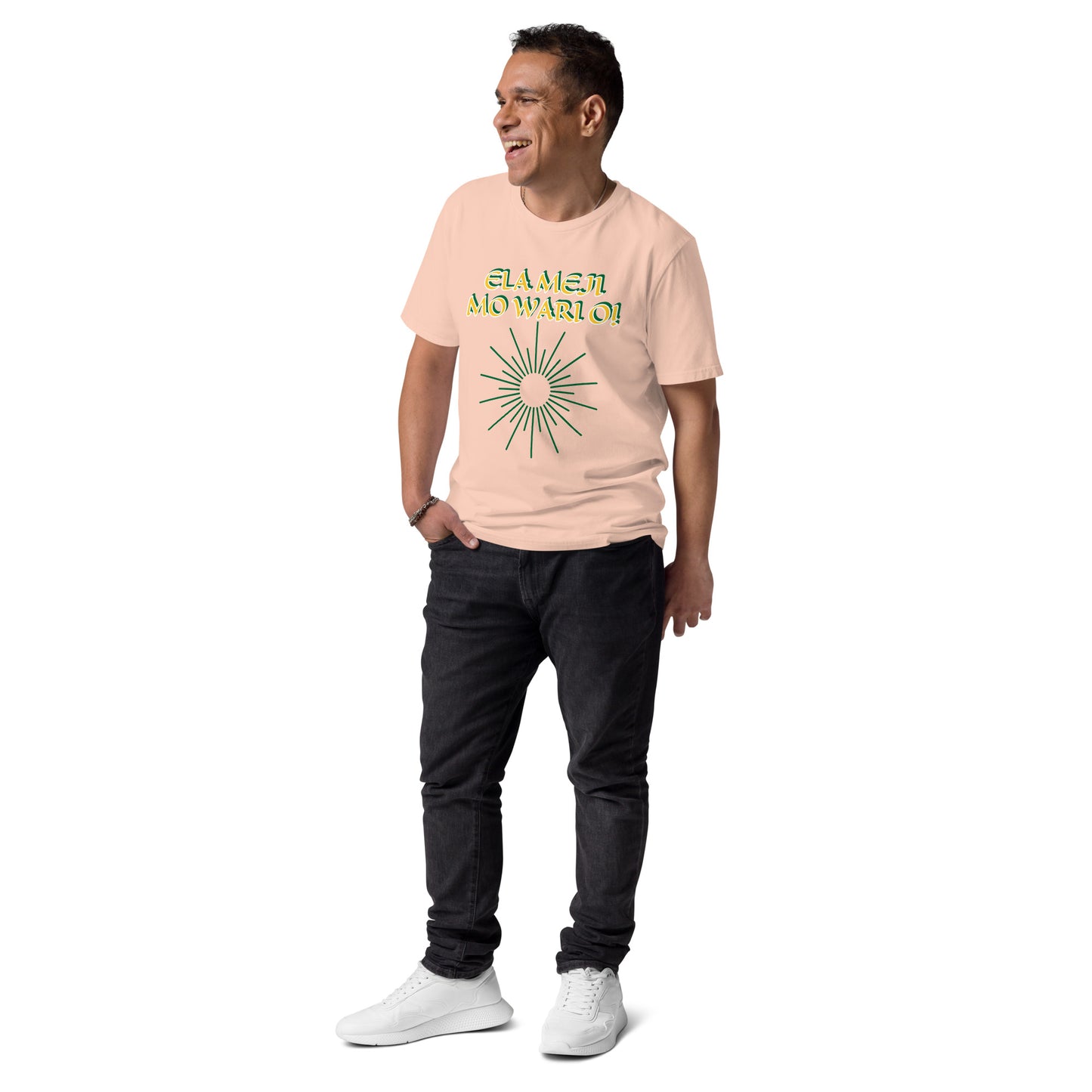 ELA Meji Lucumi Reverse Unisex organic cotton t-shirt