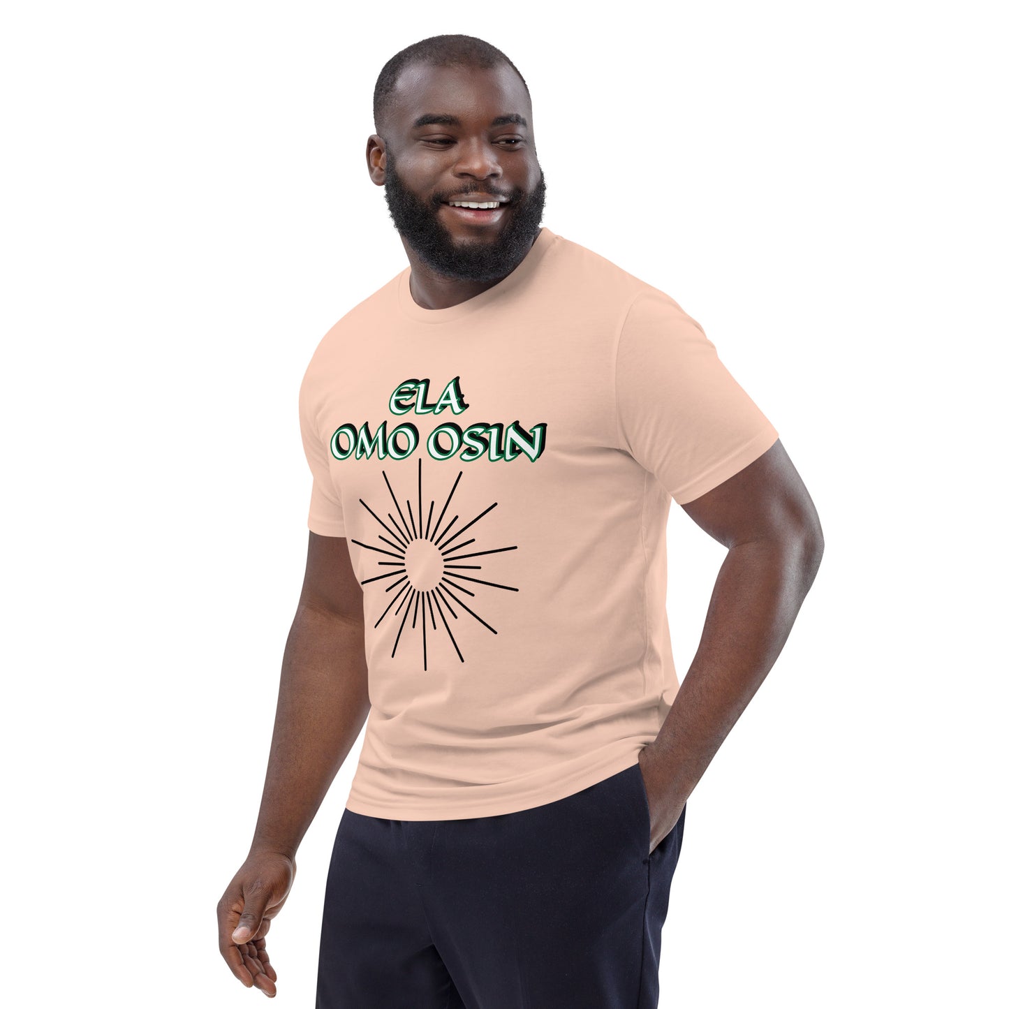 ELA Omo Osin Aje-Ju-Ogun Incognito Reverse Unisex organic cotton t-shirt