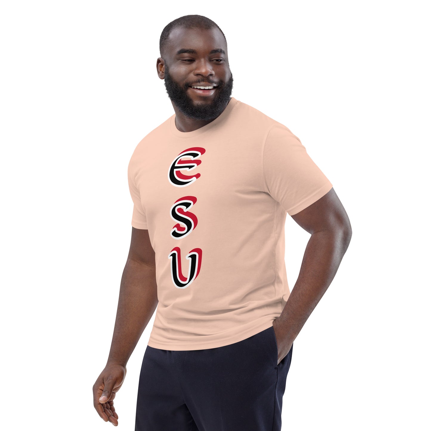 Esu vertical 3 Unisex organic cotton t-shirt