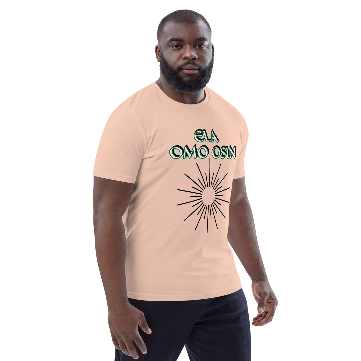 ELA Omo Osin Aje-Ju-Ogun Incognito Reverse Unisex organic cotton t-shirt