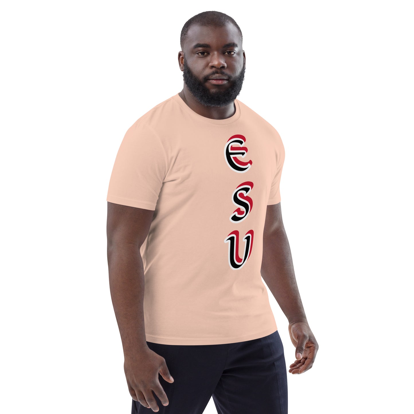 Esu vertical 3 Unisex organic cotton t-shirt