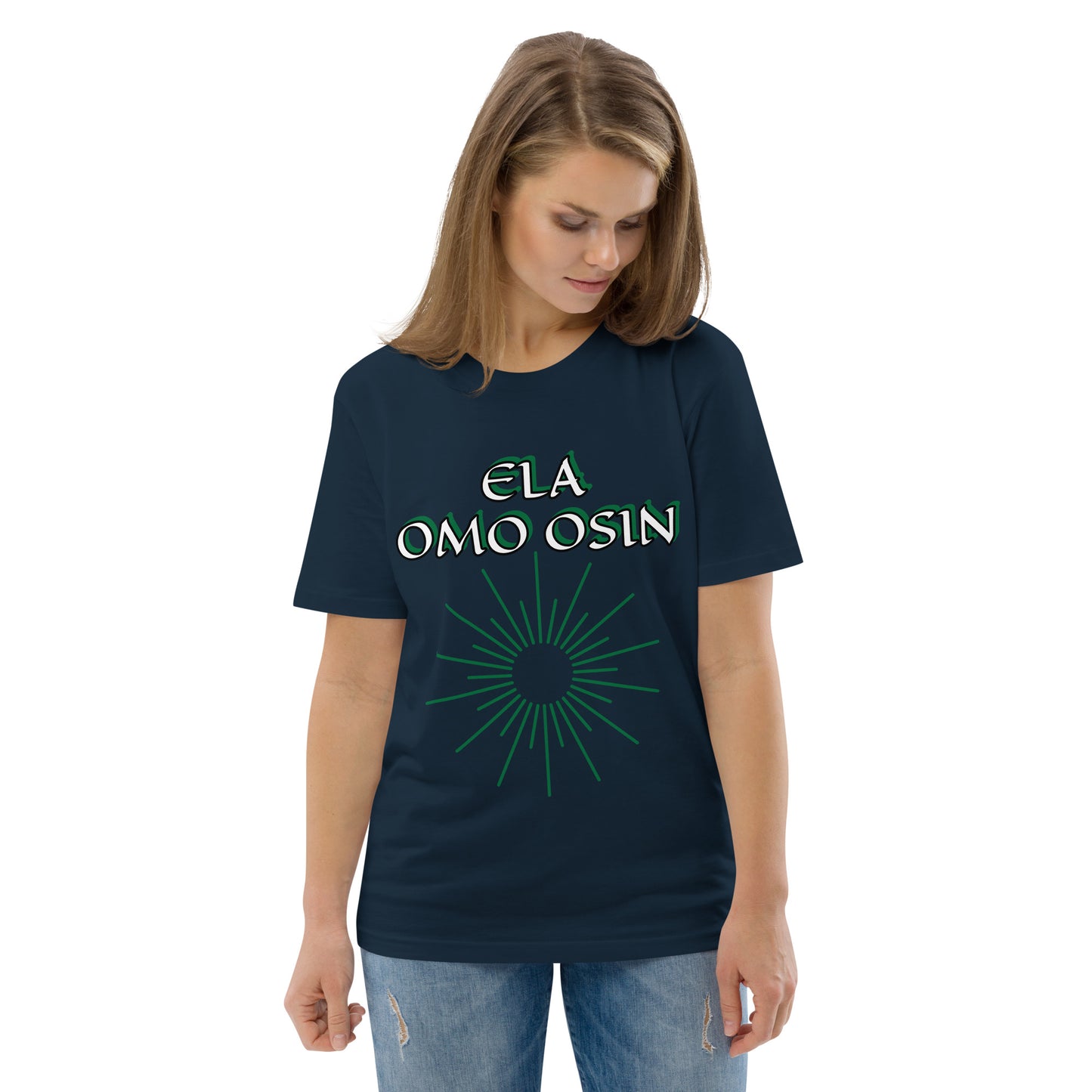 ELA Omo Osin Aje-Ju-Ogun Incognito Unisex organic cotton t-shirt