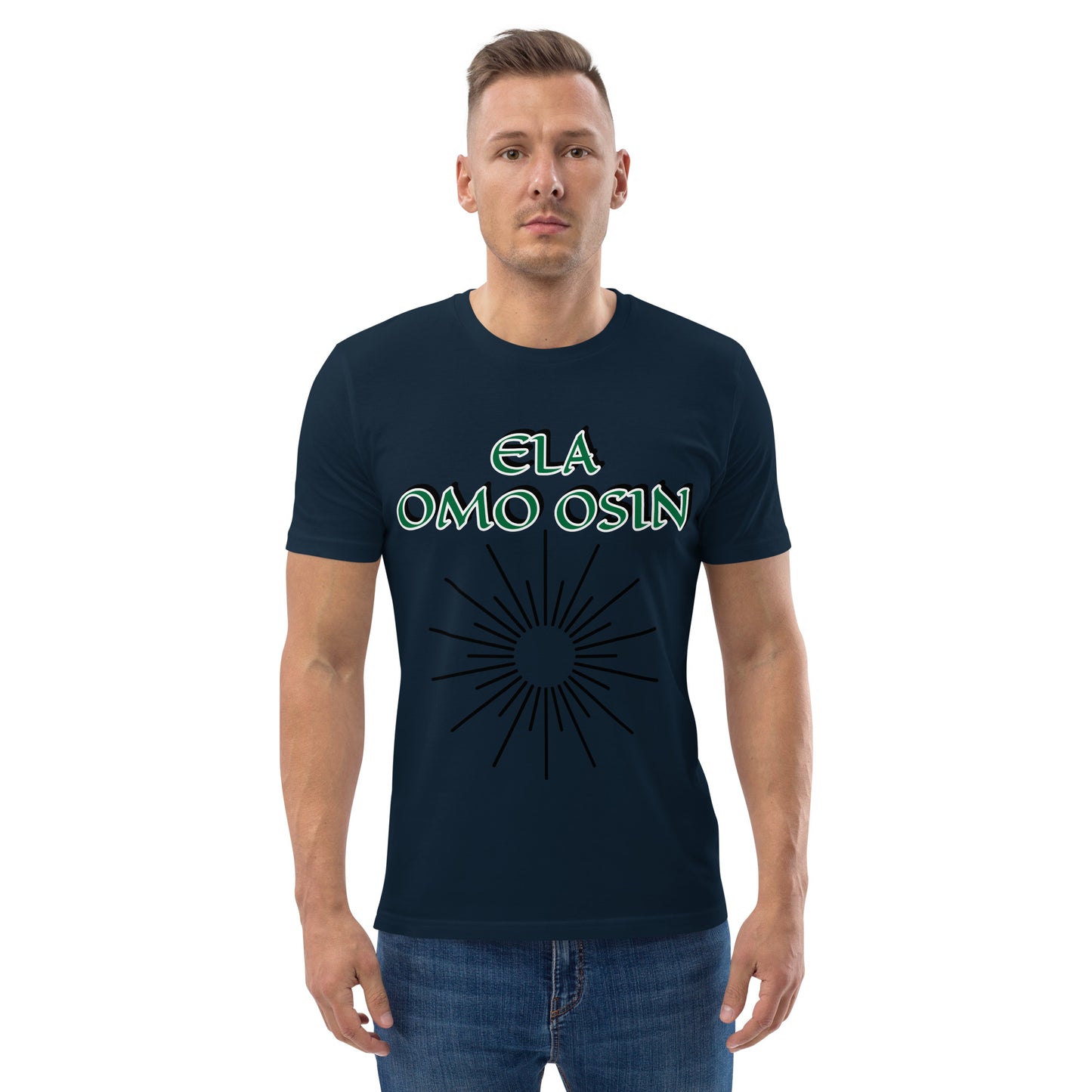 ELA Omo Osin Aje-Ju-Ogun Unisex organic cotton t-shirt