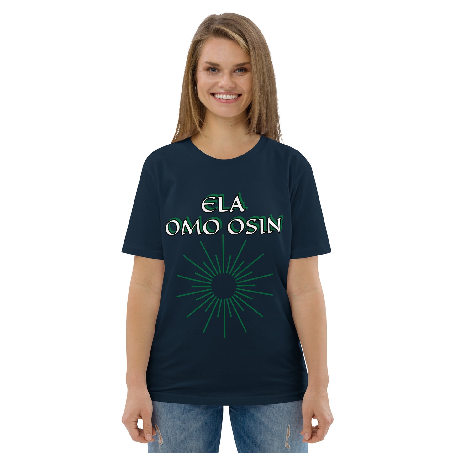 ELA Omo Osin Aje-Ju-Ogun Incognito Unisex organic cotton t-shirt