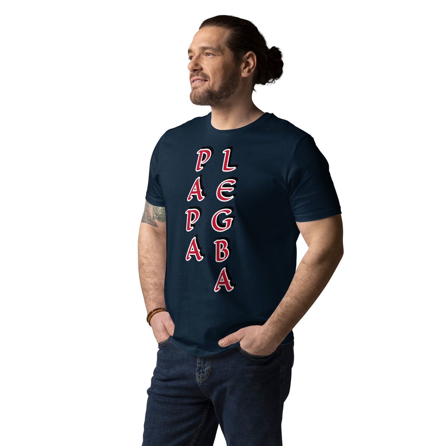 Papa Legba Vertical 2 Unisex organic cotton t-shirt