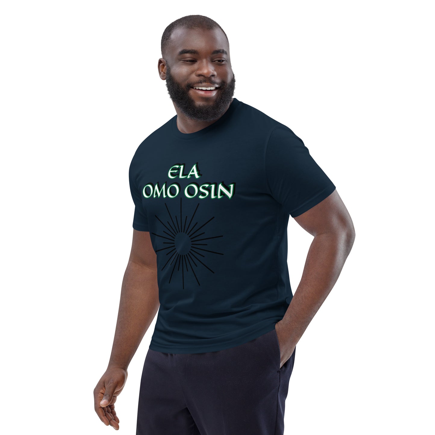 ELA Omo Osin Aje-Ju-Ogun Incognito Reverse Unisex organic cotton t-shirt