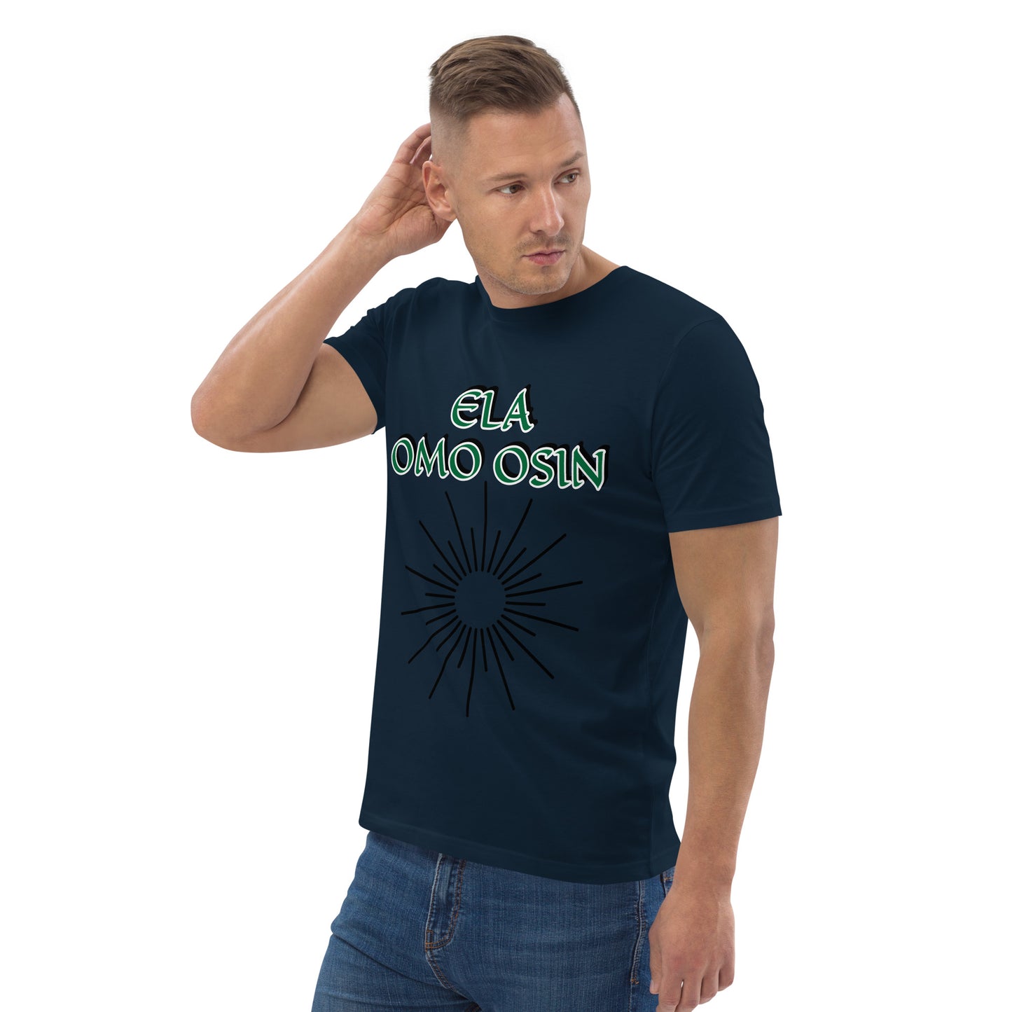 ELA Omo Osin Aje-Ju-Ogun Unisex organic cotton t-shirt