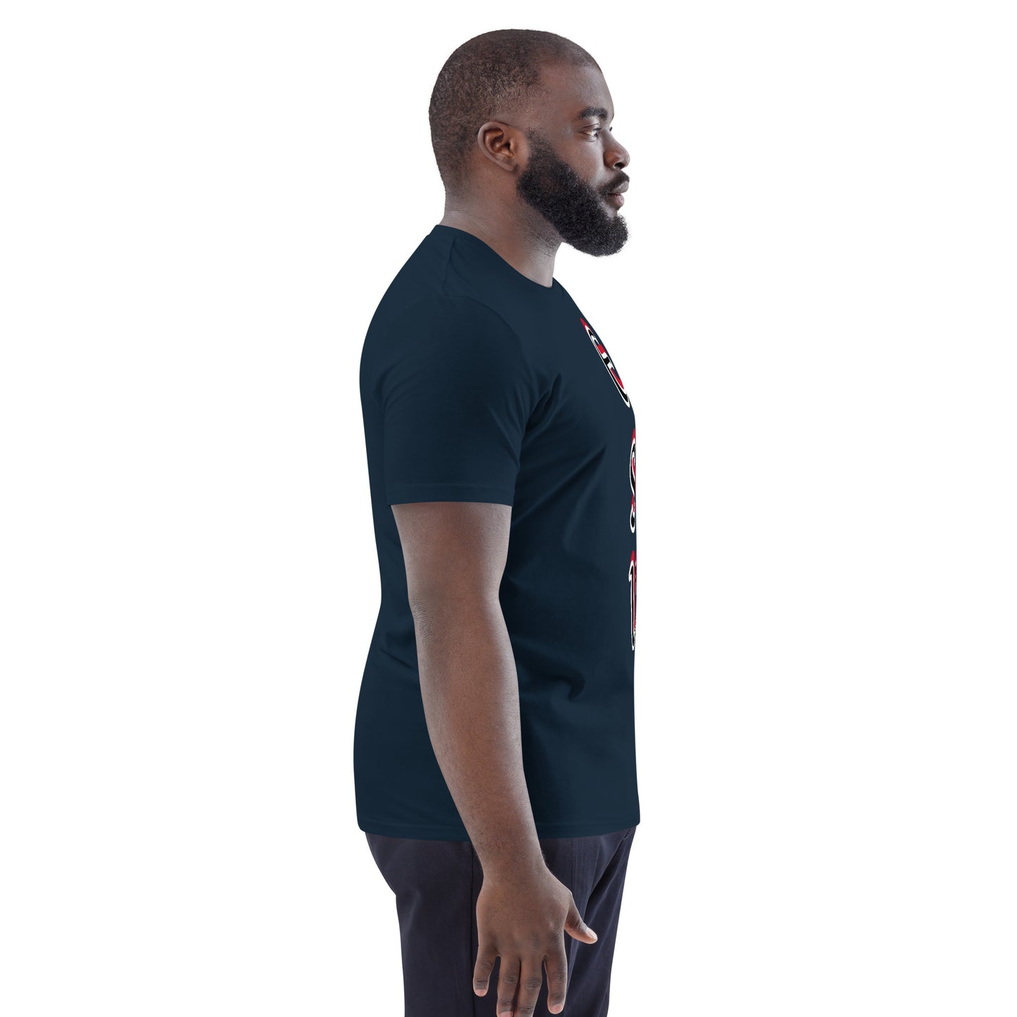 Esu vertical 3 Unisex organic cotton t-shirt
