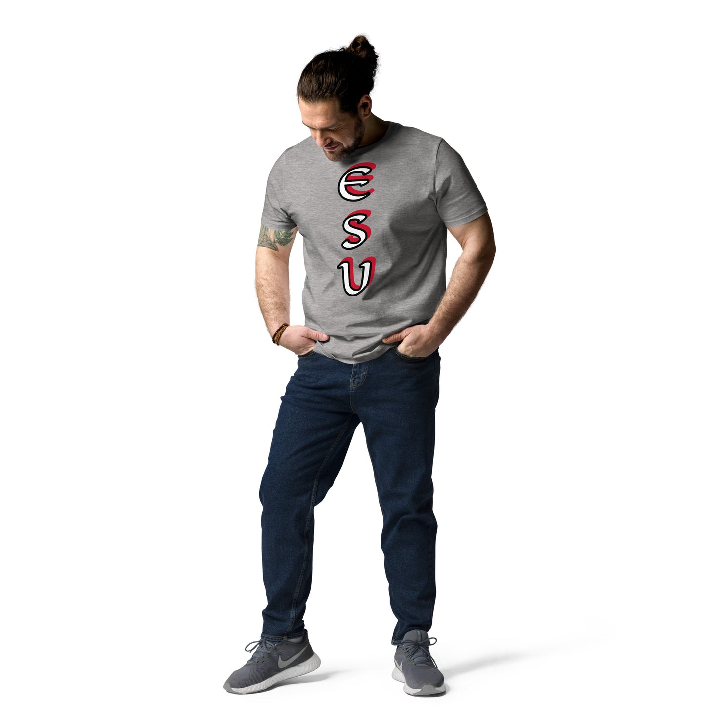 Esu vertical 2 Unisex organic cotton t-shirt