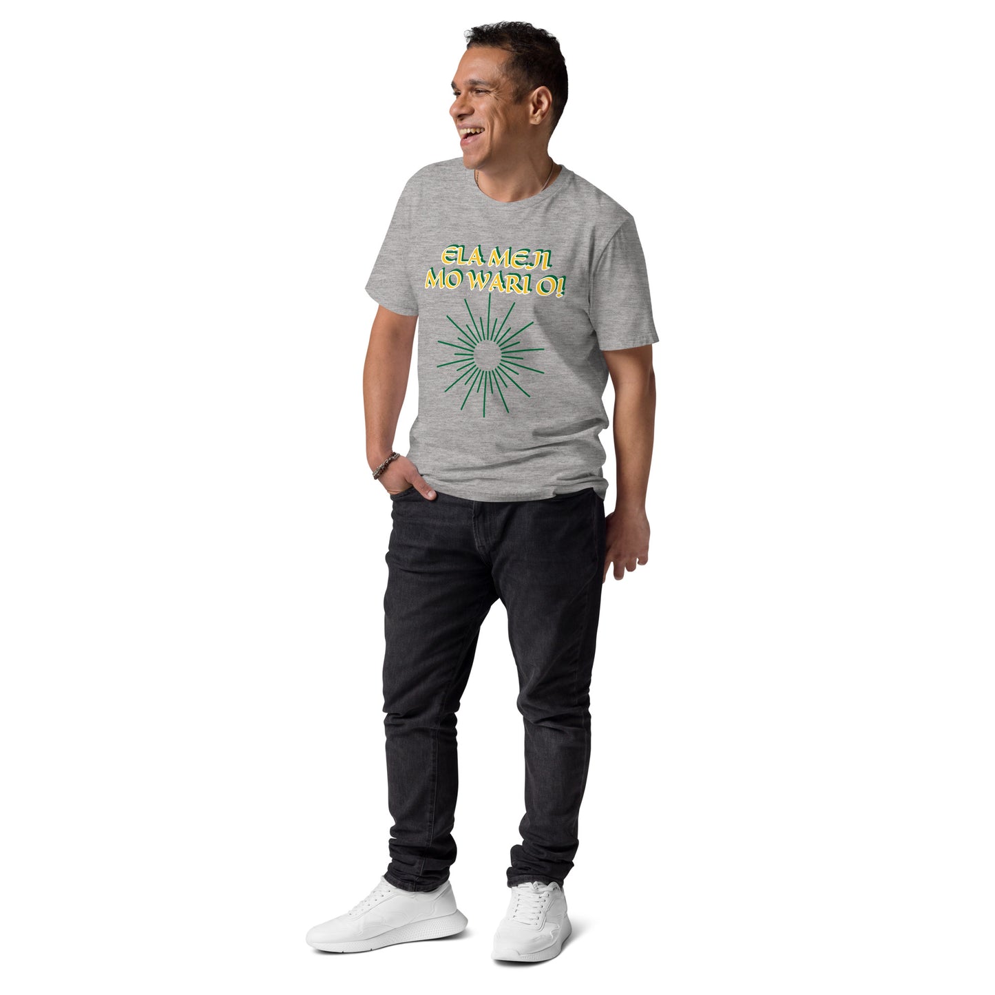 ELA Meji Lucumi Reverse Unisex organic cotton t-shirt
