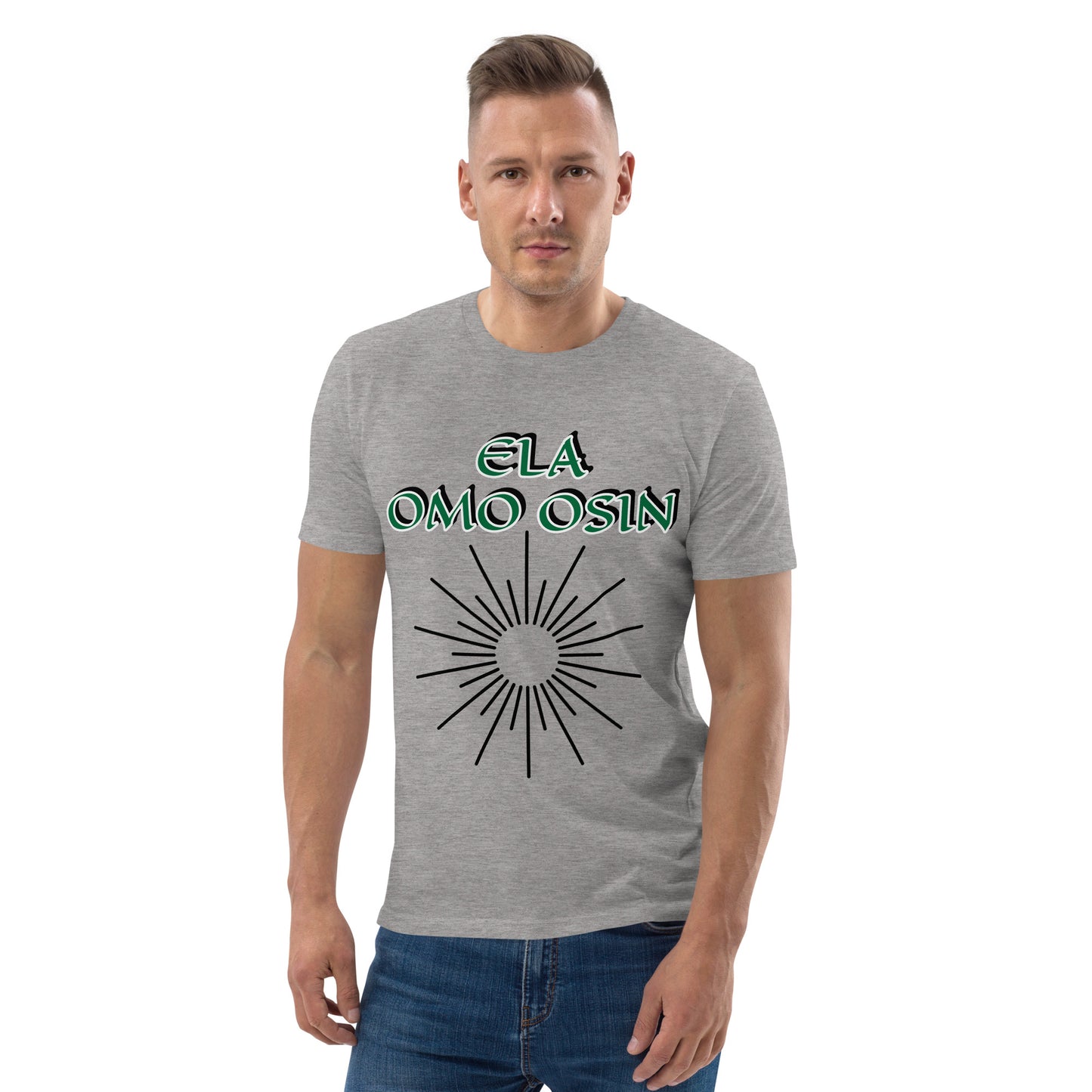 ELA Omo Osin Aje-Ju-Ogun Unisex organic cotton t-shirt