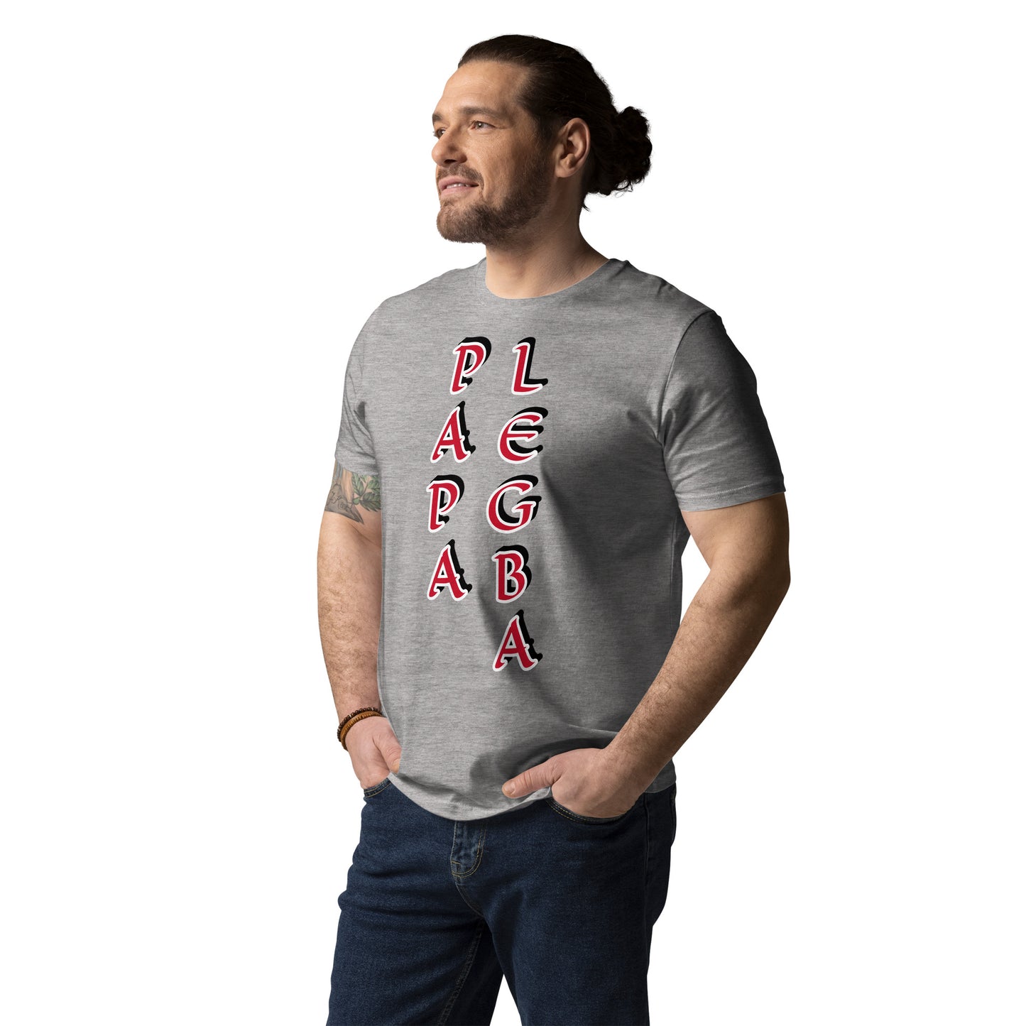 Papa Legba Vertical 2 Unisex organic cotton t-shirt