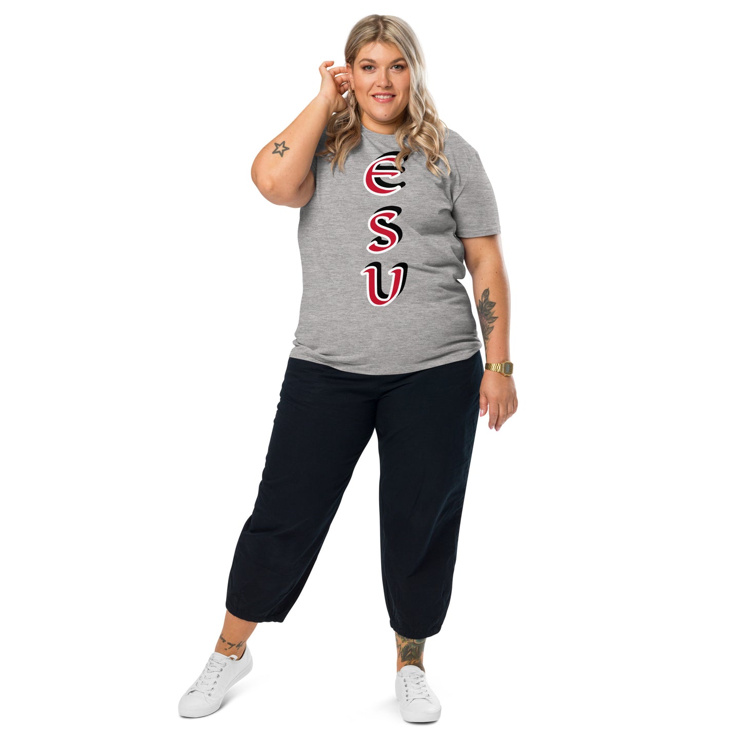Esu vertical 4 Unisex organic cotton t-shirt