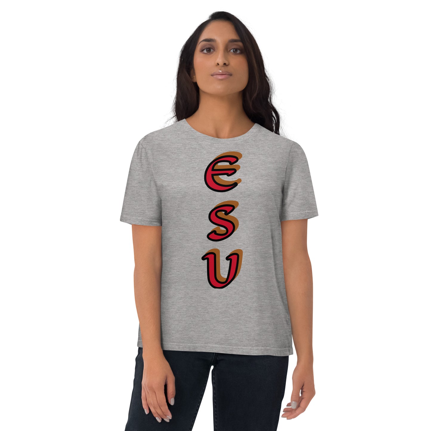 Esu vertical 1 Unisex organic cotton t-shirt