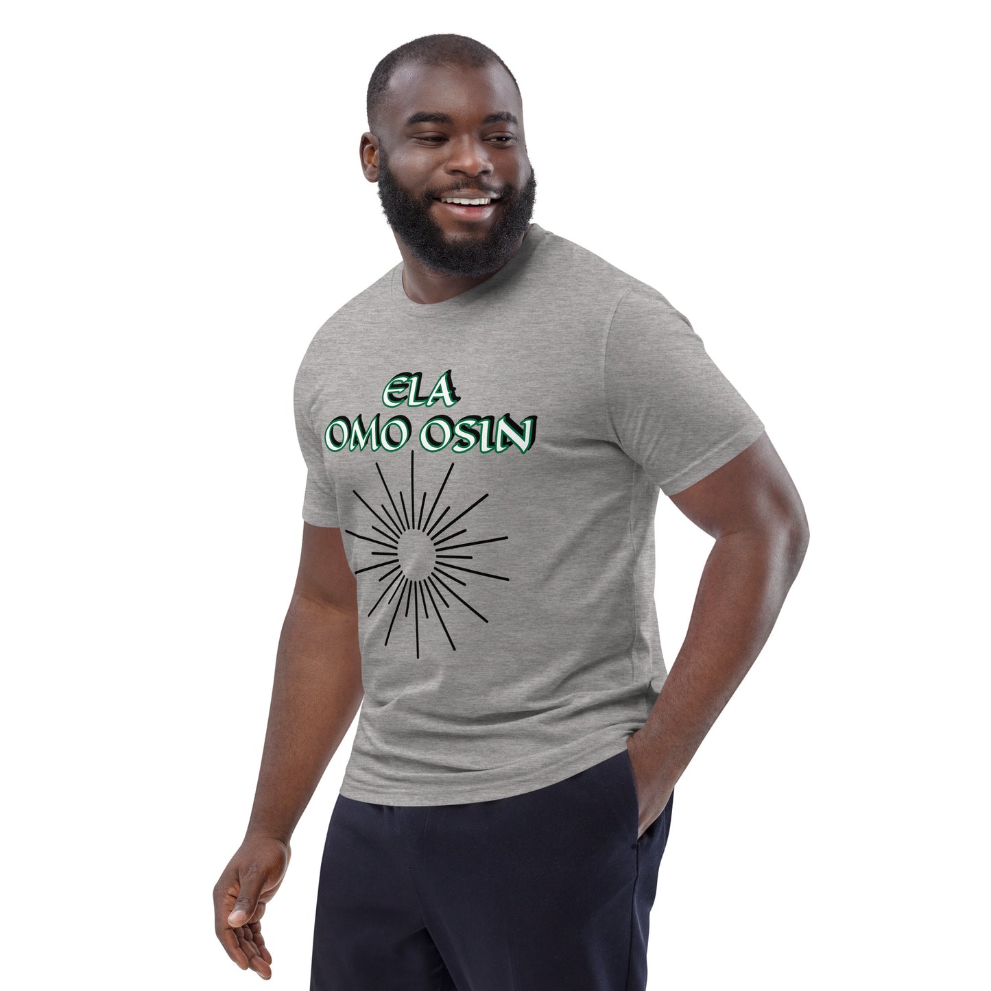 ELA Omo Osin Aje-Ju-Ogun Incognito Reverse Unisex organic cotton t-shirt