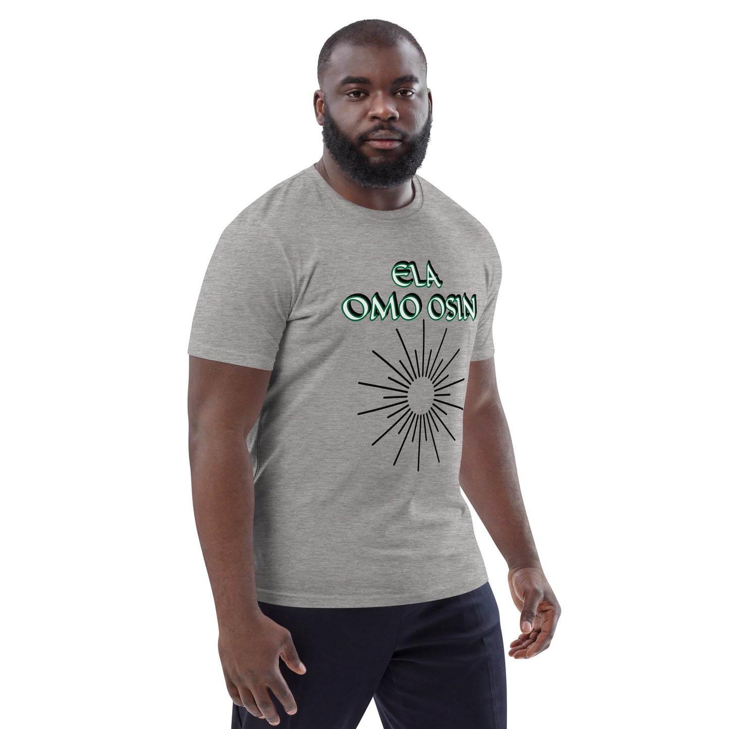 ELA Omo Osin Aje-Ju-Ogun Incognito Reverse Unisex organic cotton t-shirt