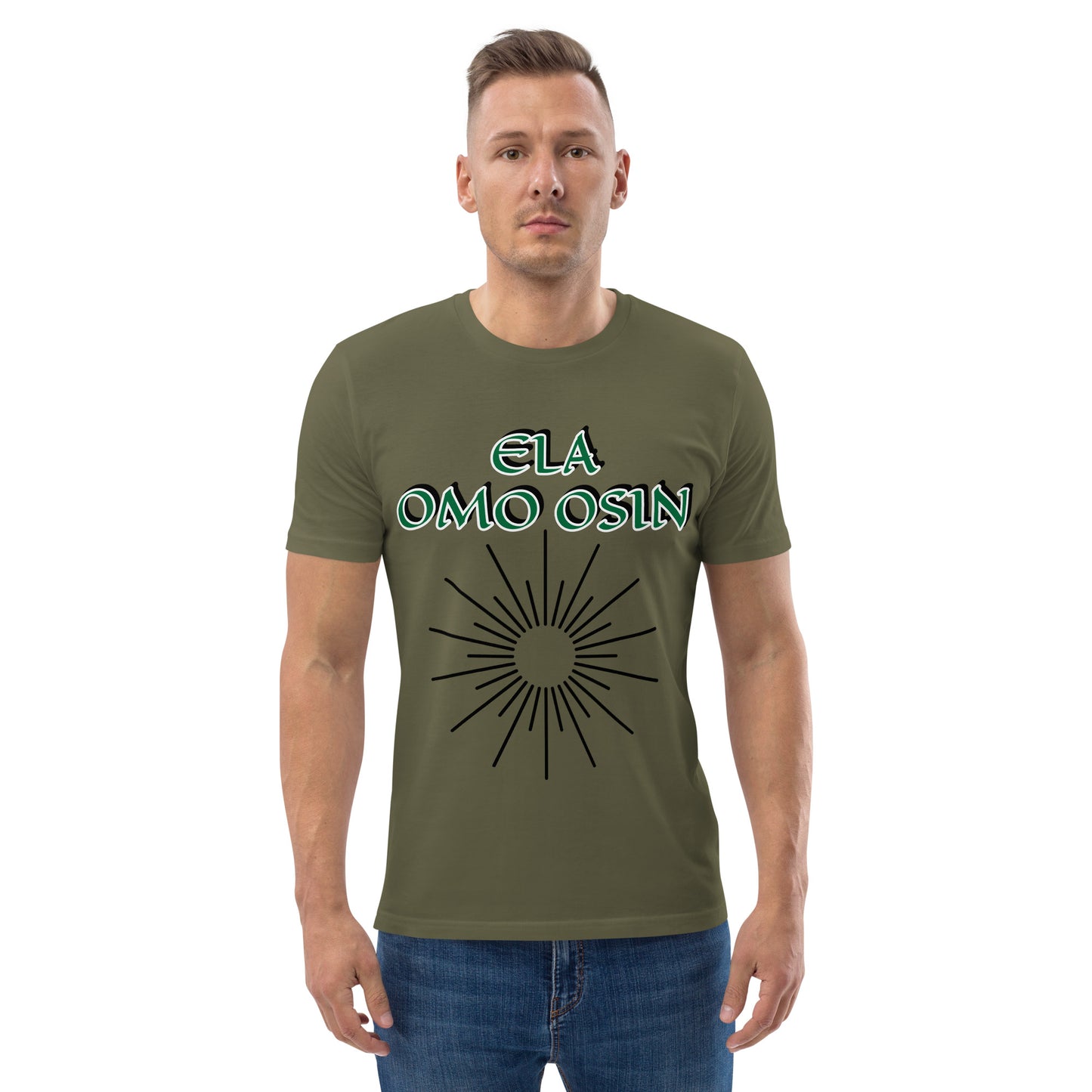 ELA Omo Osin Aje-Ju-Ogun Unisex organic cotton t-shirt