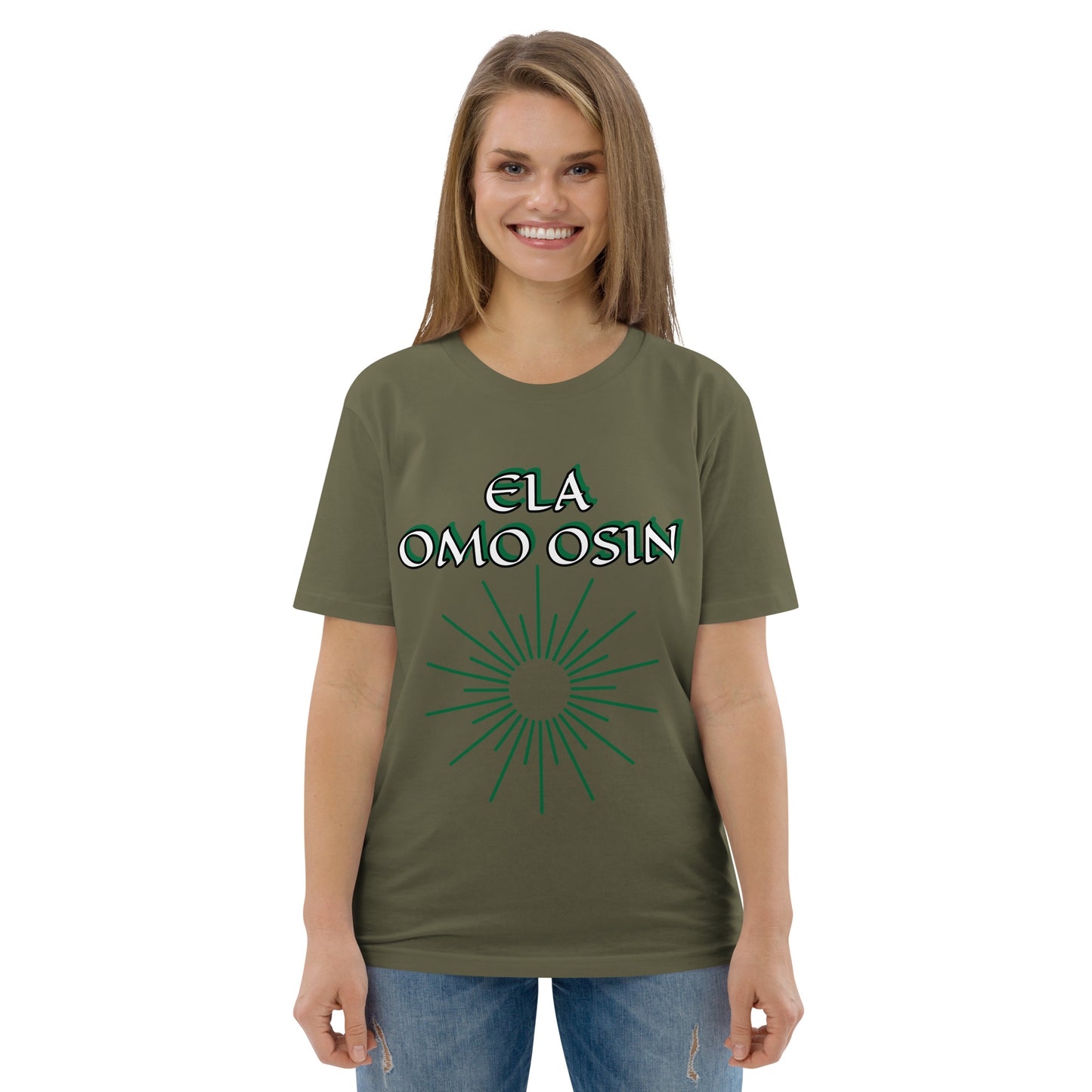 ELA Omo Osin Aje-Ju-Ogun Incognito Unisex organic cotton t-shirt