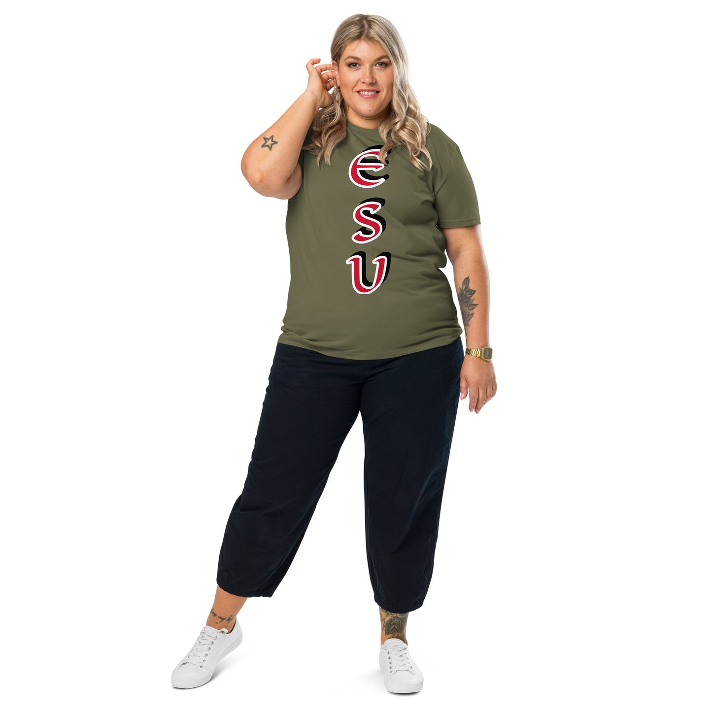 Esu vertical 4 Unisex organic cotton t-shirt