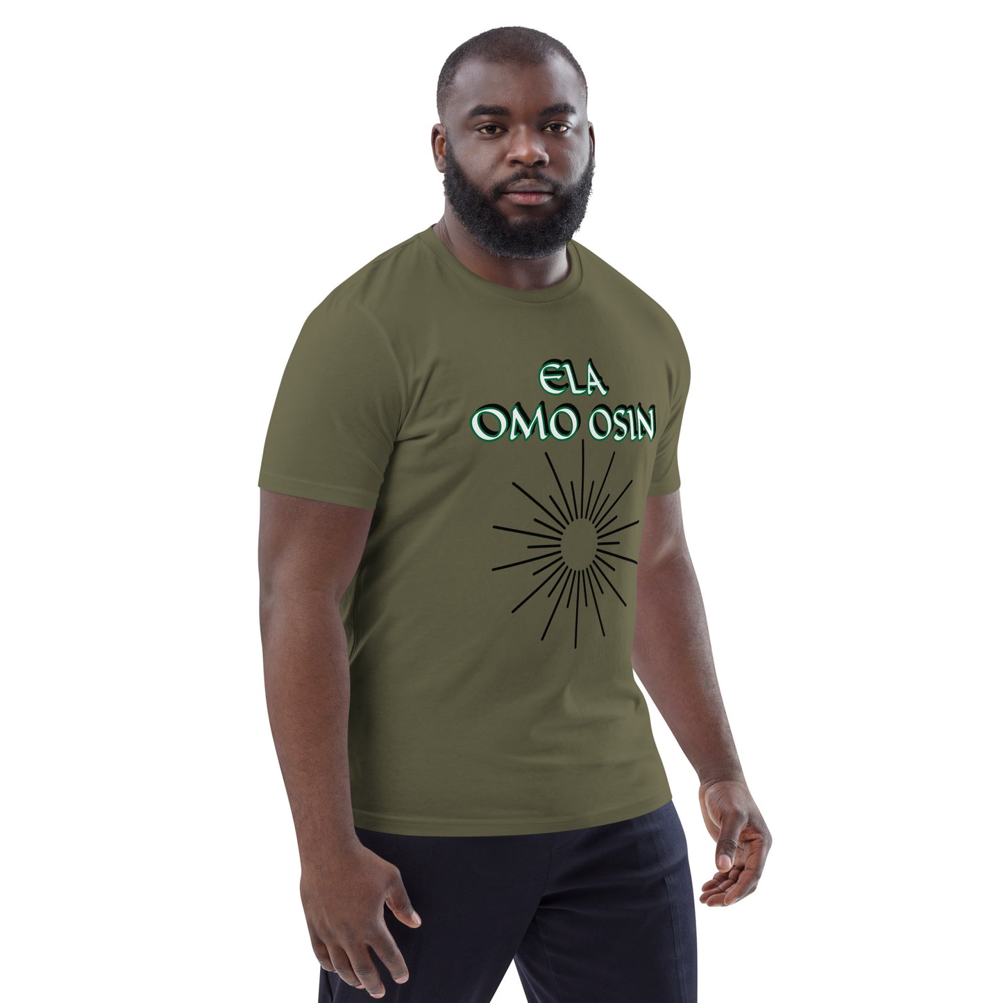 ELA Omo Osin Aje-Ju-Ogun Incognito Reverse Unisex organic cotton t-shirt