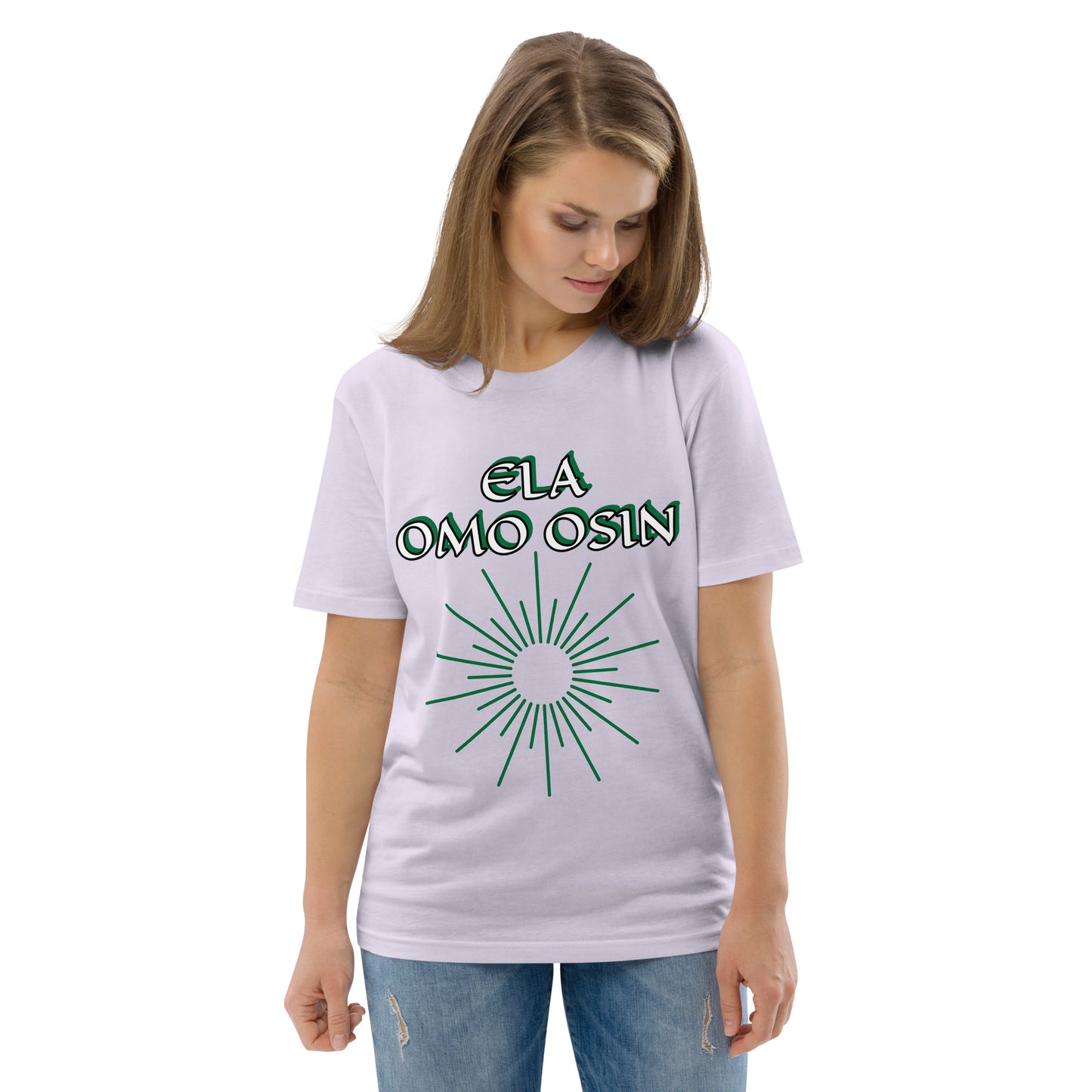 ELA Omo Osin Aje-Ju-Ogun Incognito Unisex organic cotton t-shirt