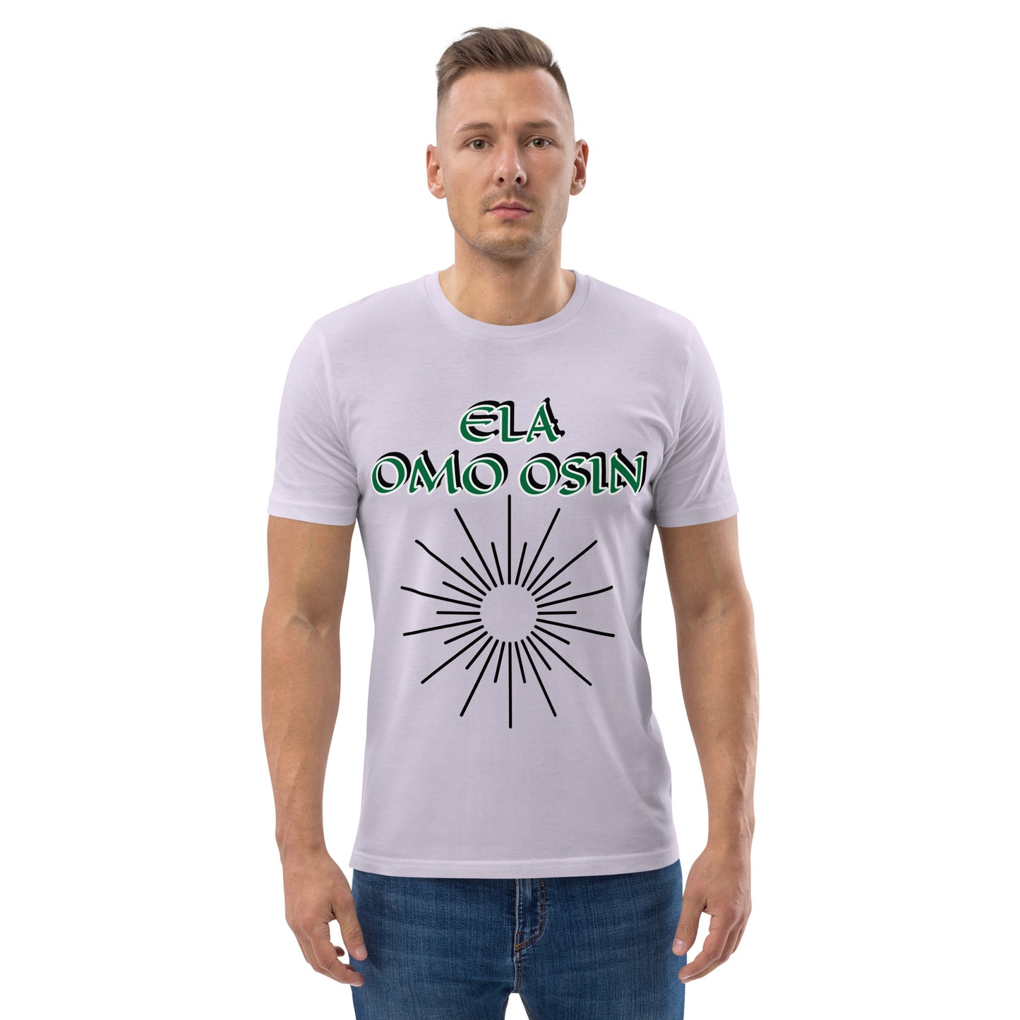ELA Omo Osin Aje-Ju-Ogun Unisex organic cotton t-shirt