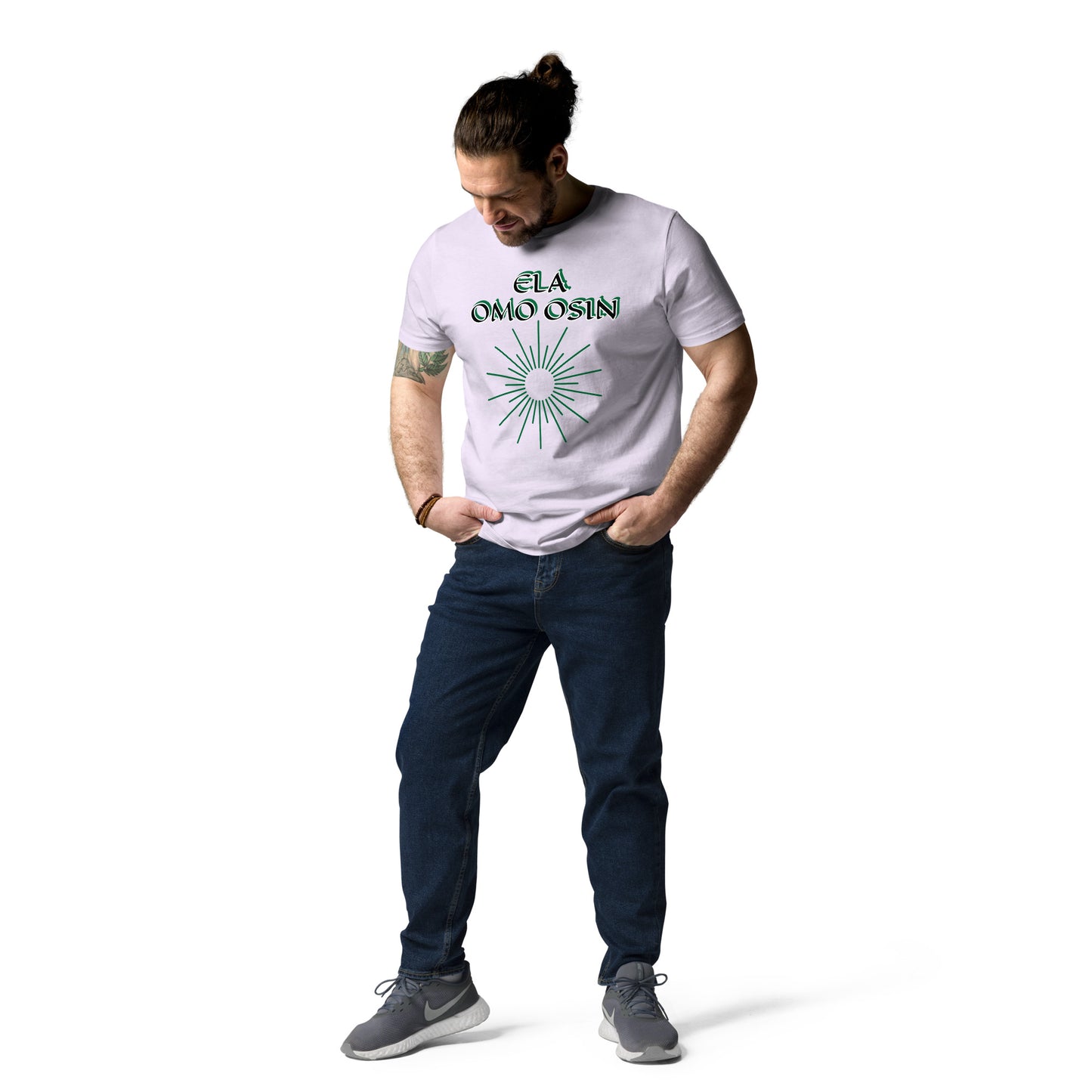 ELA Omo Osin Aje-Ju-Ogun Reverse Unisex organic cotton t-shirt