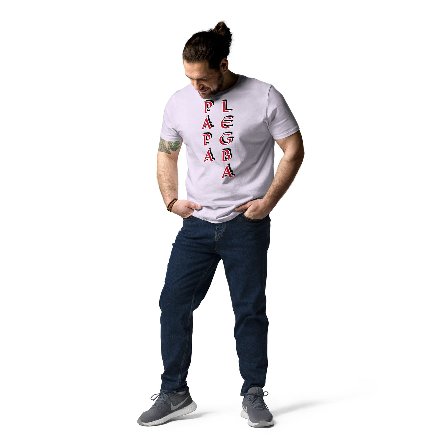 Papa Legba Vertical 2 Unisex organic cotton t-shirt