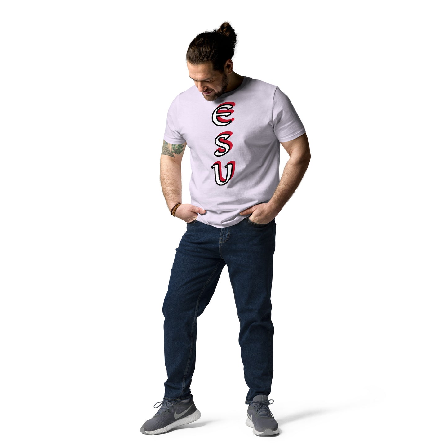 Esu vertical 2 Unisex organic cotton t-shirt
