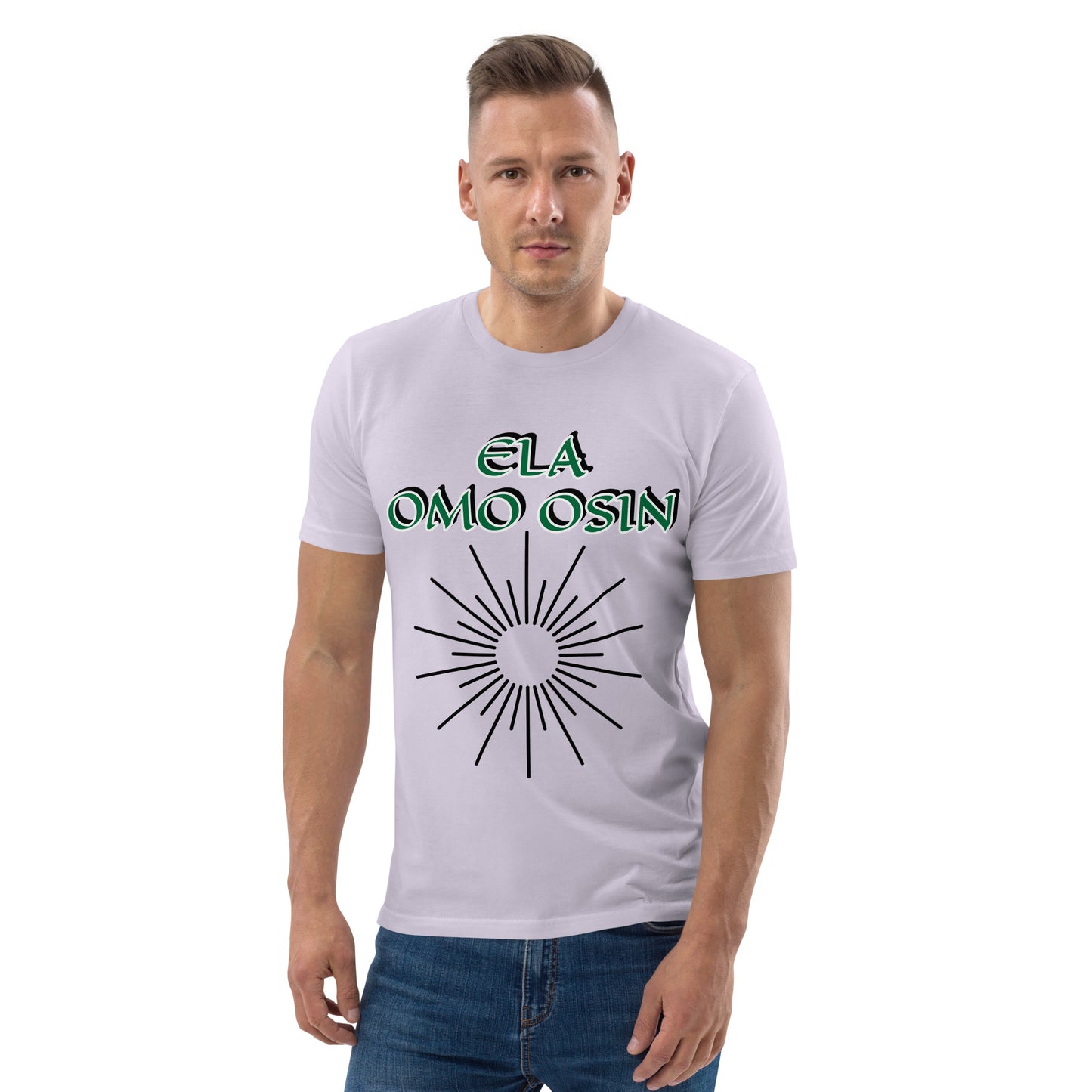 ELA Omo Osin Aje-Ju-Ogun Unisex organic cotton t-shirt