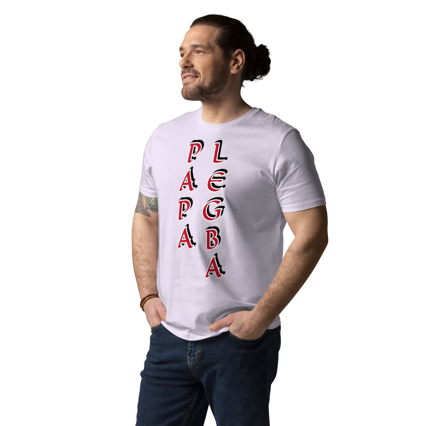 Papa Legba Vertical 2 Unisex organic cotton t-shirt