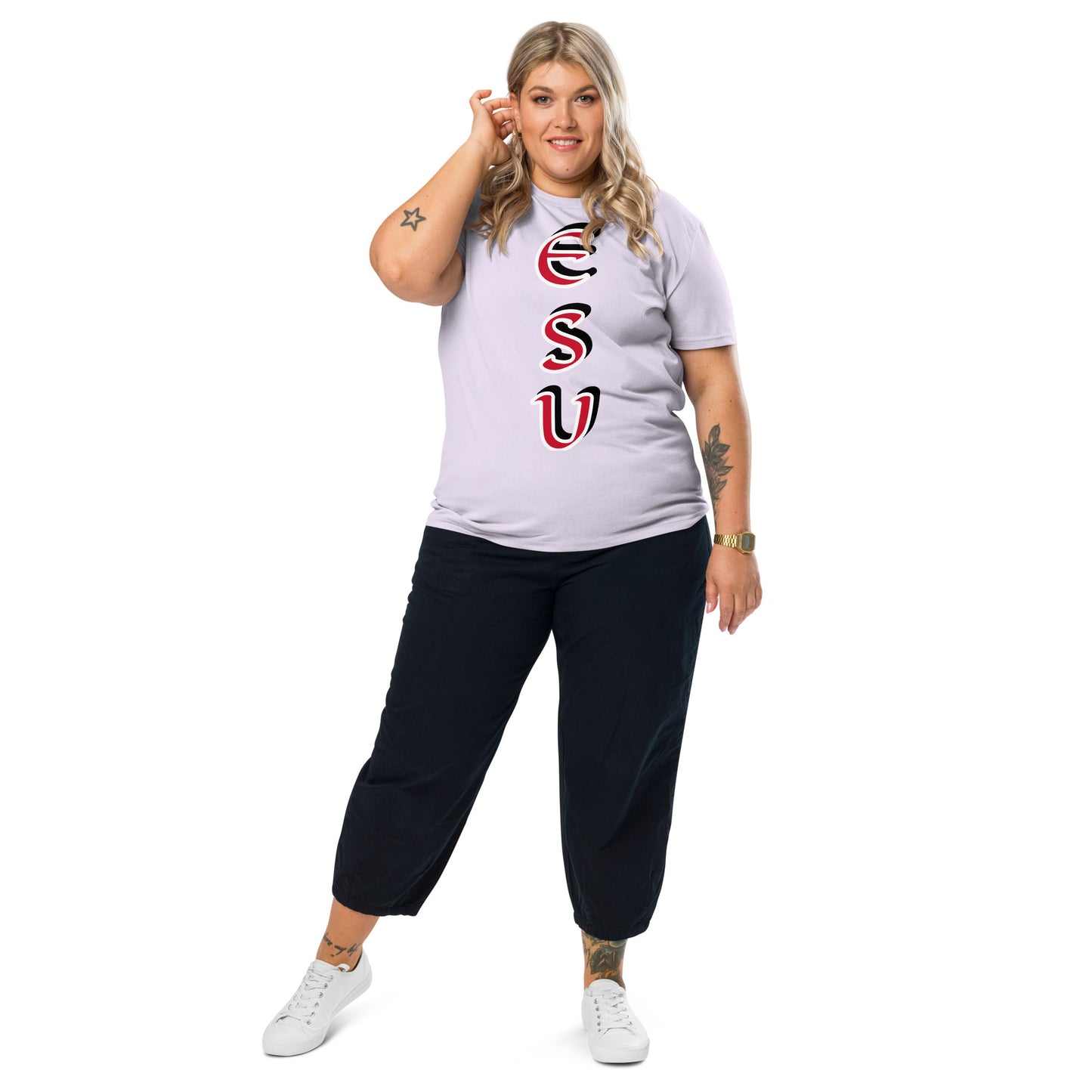 Esu vertical 4 Unisex organic cotton t-shirt