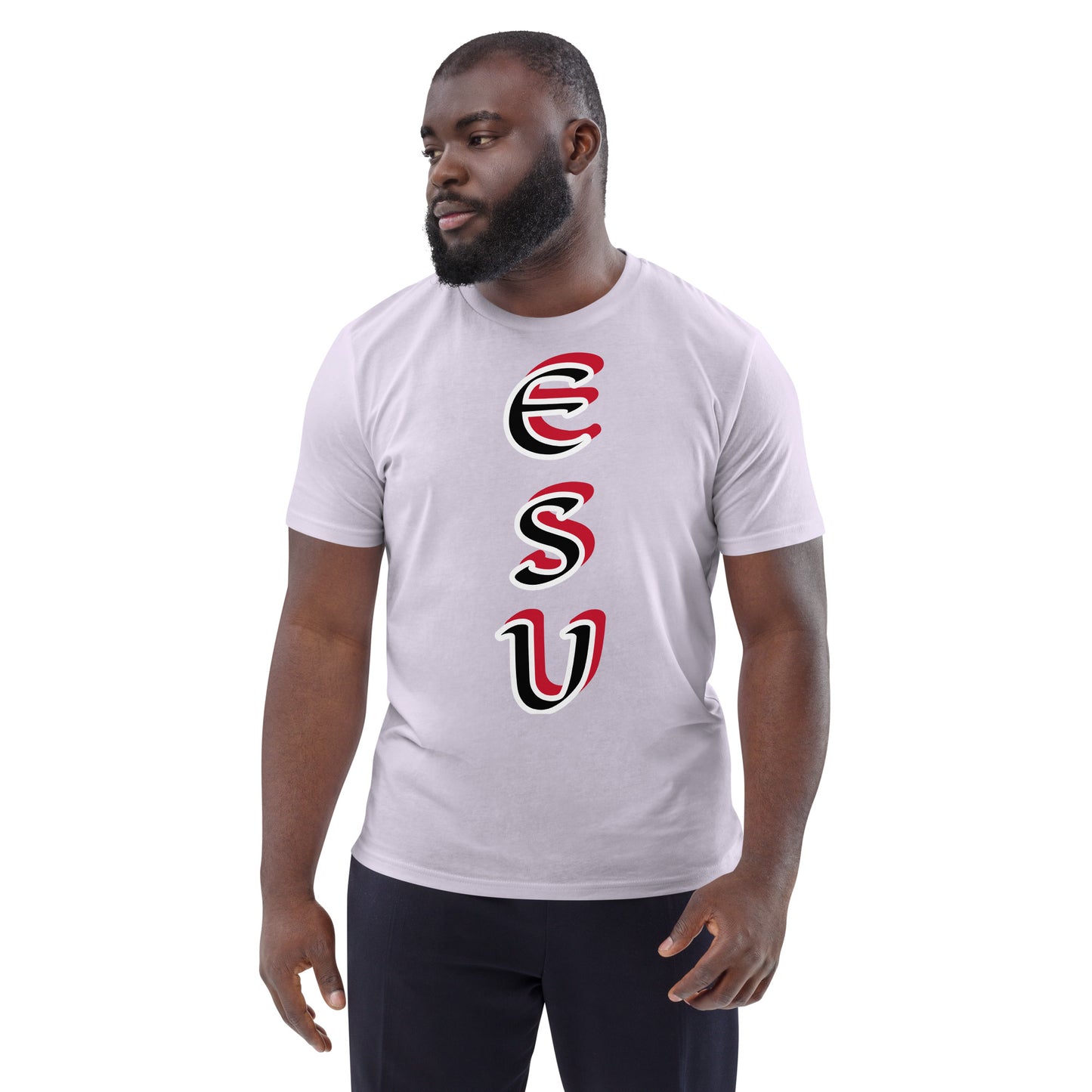 Esu vertical 3 Unisex organic cotton t-shirt