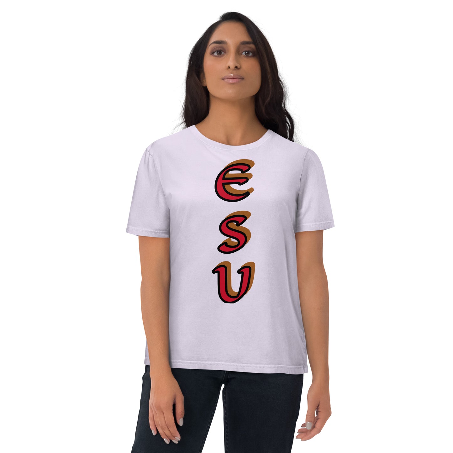 Esu vertical 1 Unisex organic cotton t-shirt