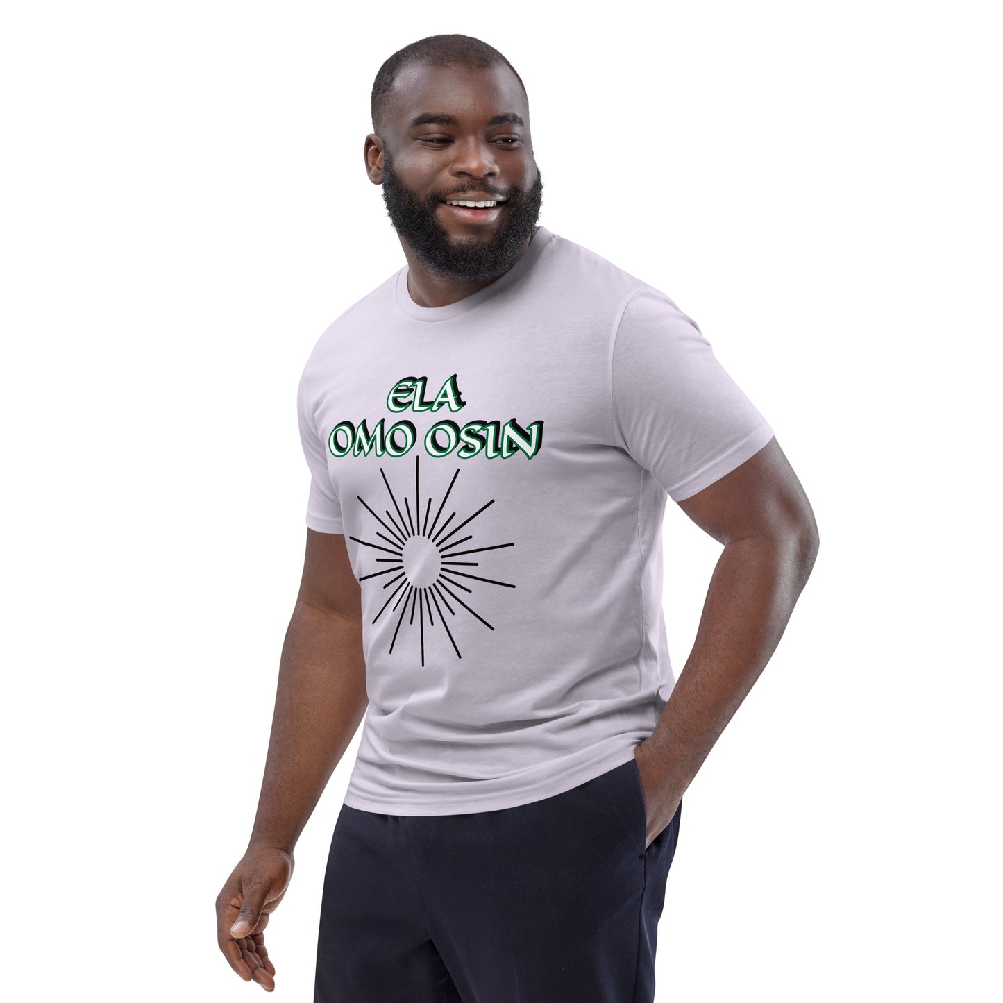 ELA Omo Osin Aje-Ju-Ogun Incognito Reverse Unisex organic cotton t-shirt