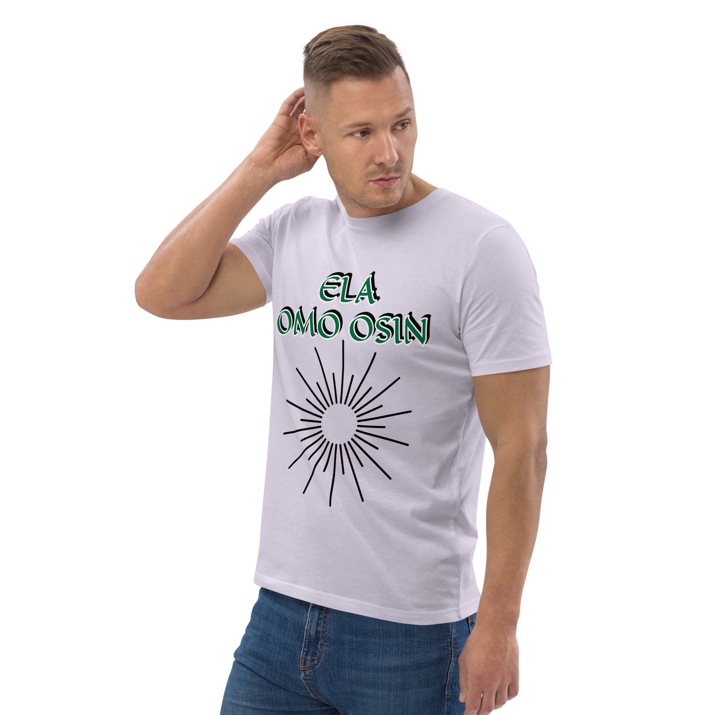 ELA Omo Osin Aje-Ju-Ogun Unisex organic cotton t-shirt