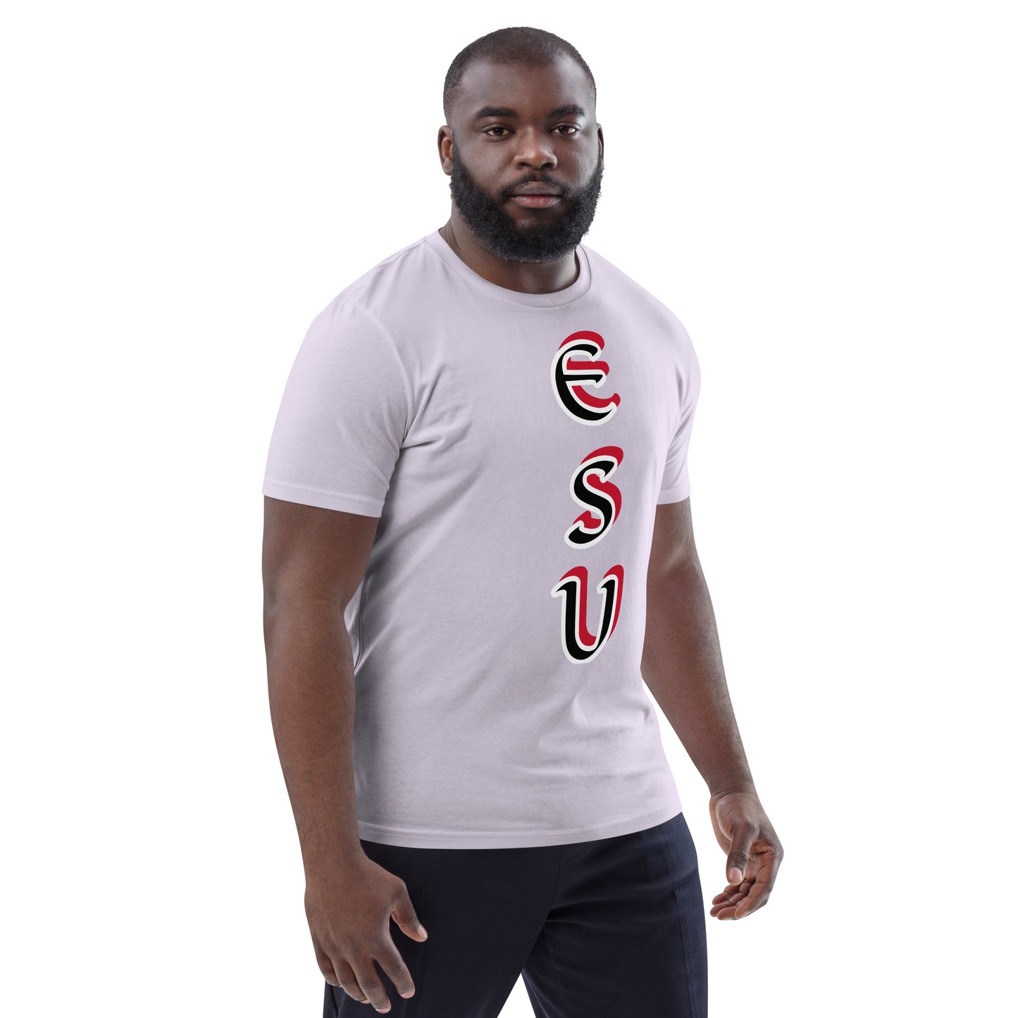 Esu vertical 3 Unisex organic cotton t-shirt