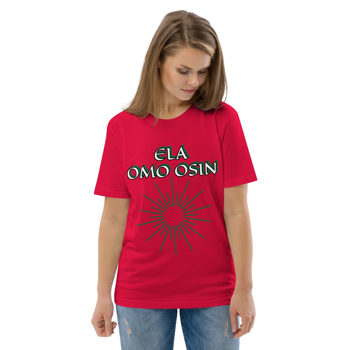 ELA Omo Osin Aje-Ju-Ogun Incognito Unisex organic cotton t-shirt