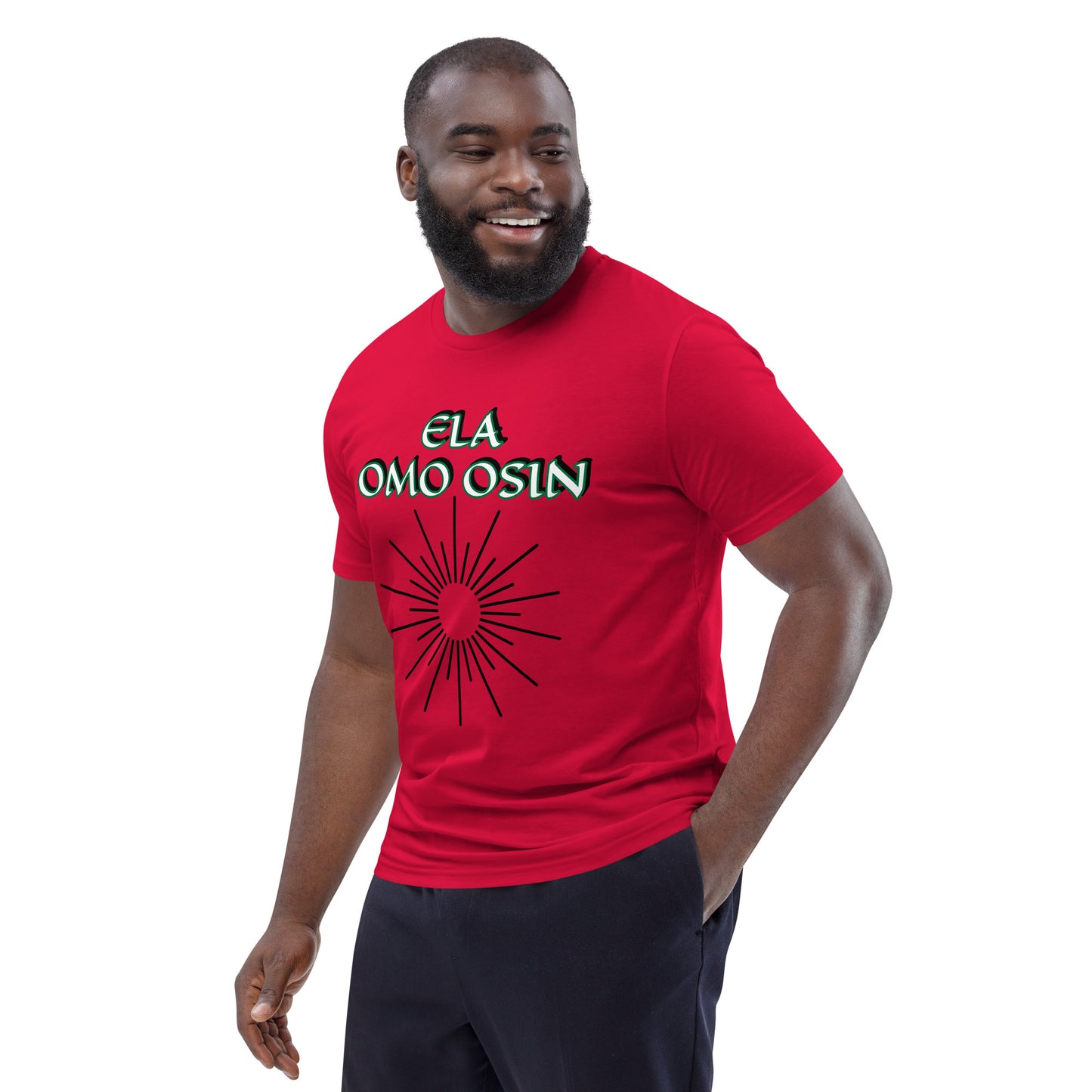 ELA Omo Osin Aje-Ju-Ogun Incognito Reverse Unisex organic cotton t-shirt
